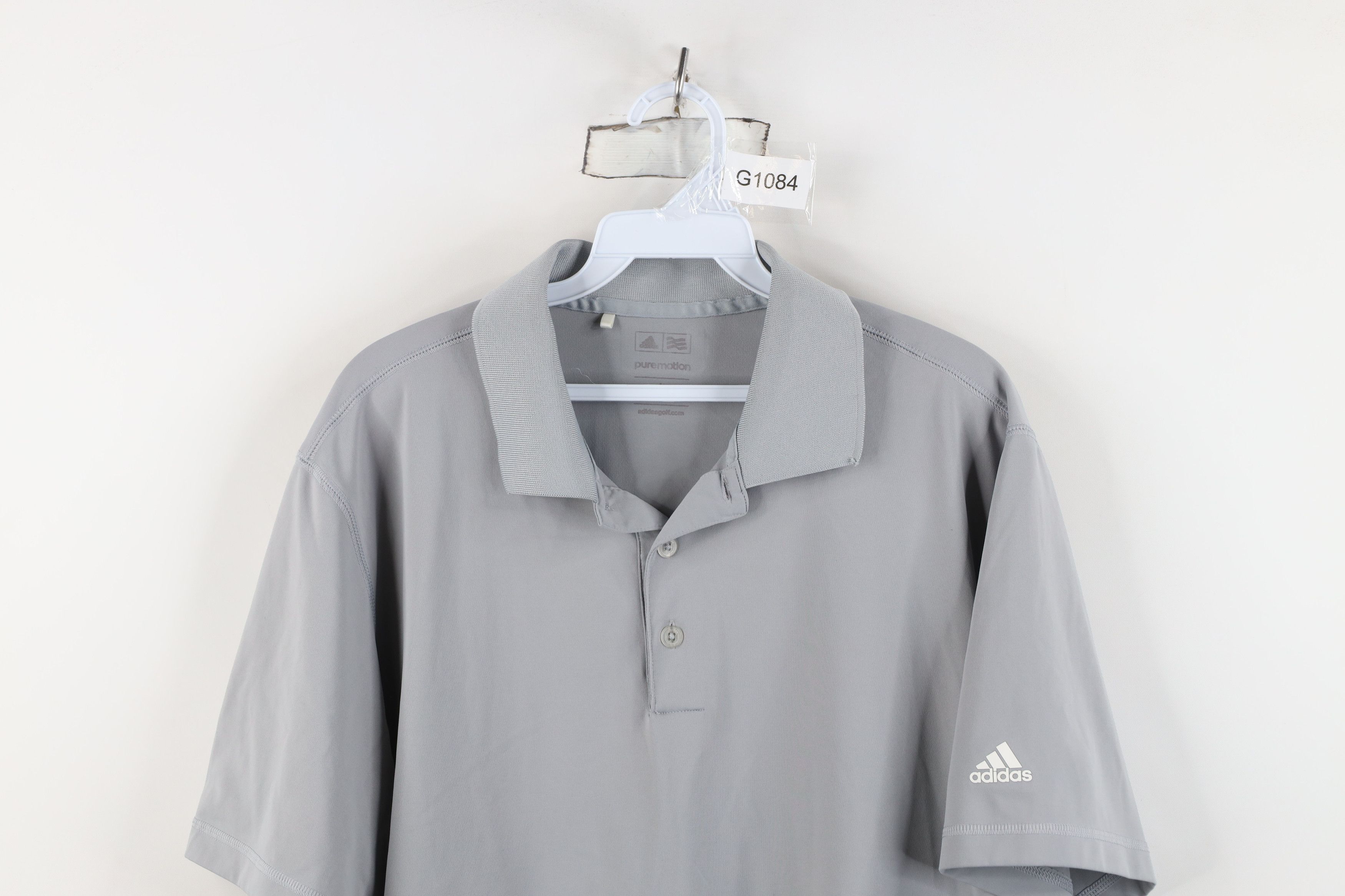 Adidas Adidas Golf Motion Spell Collared Golfing Polo Shirt Gray Size US L / EU 52-54 / 3 - 2 Thumbnail