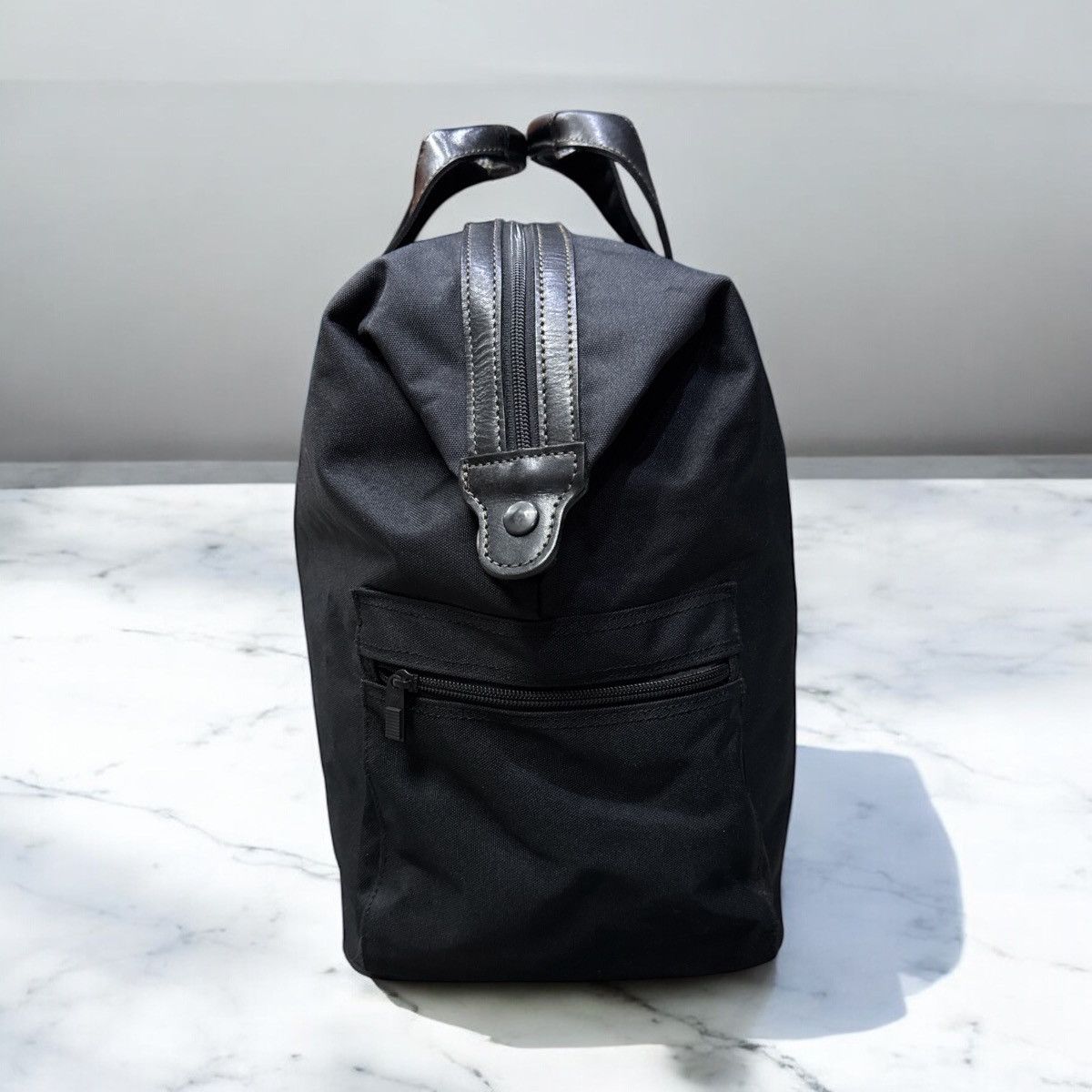 Issey Miyake VTG ISSEY MIYAKE FABRIC & LEATHER TRAVEL BAG Size ONE SIZE - 3 Thumbnail