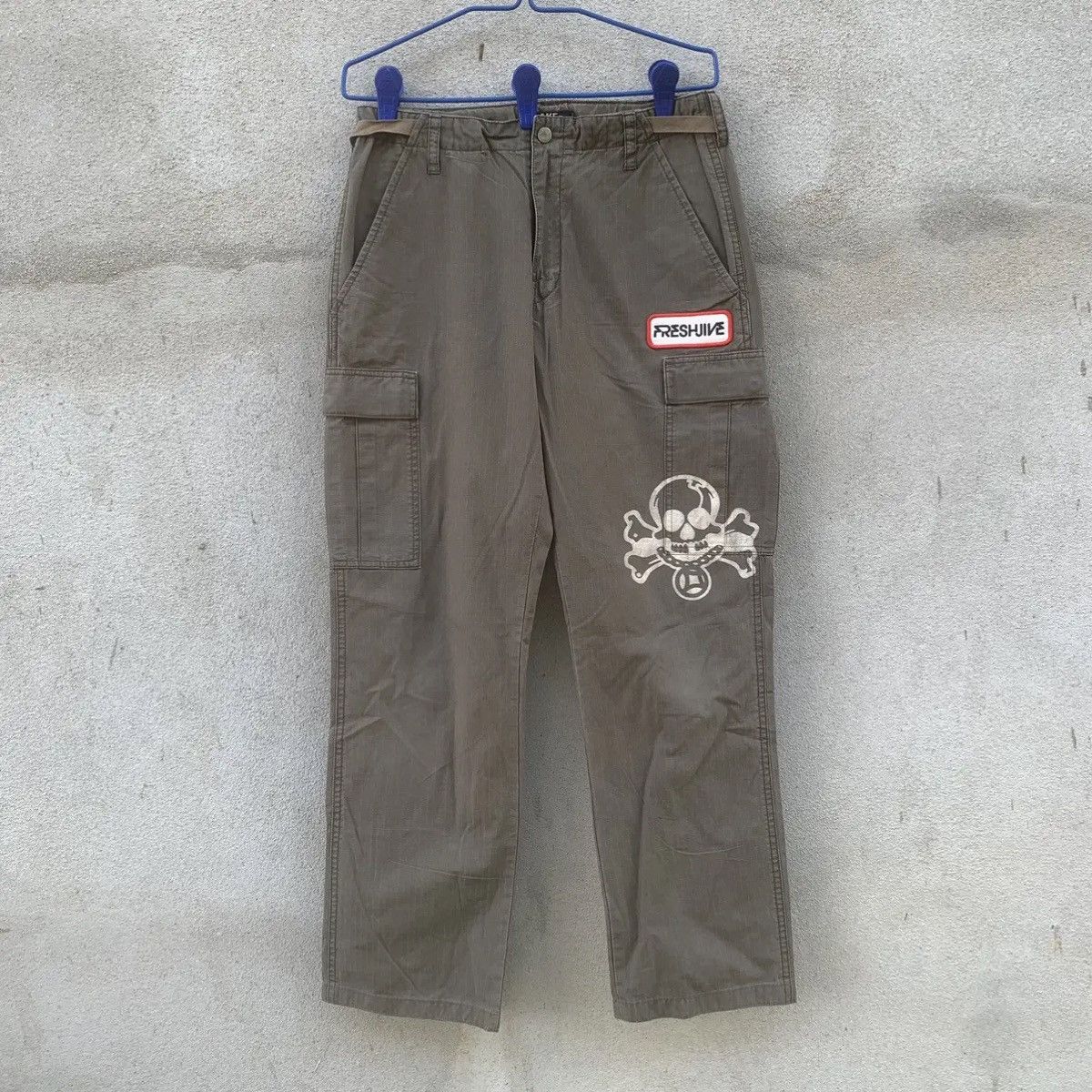 Freshjive GRAILS‼️FRESHJIVE FLARE BOOTCUT JAPANESE RIPSTOP CARGO PANTS Size US 29 - 2 Thumbnail