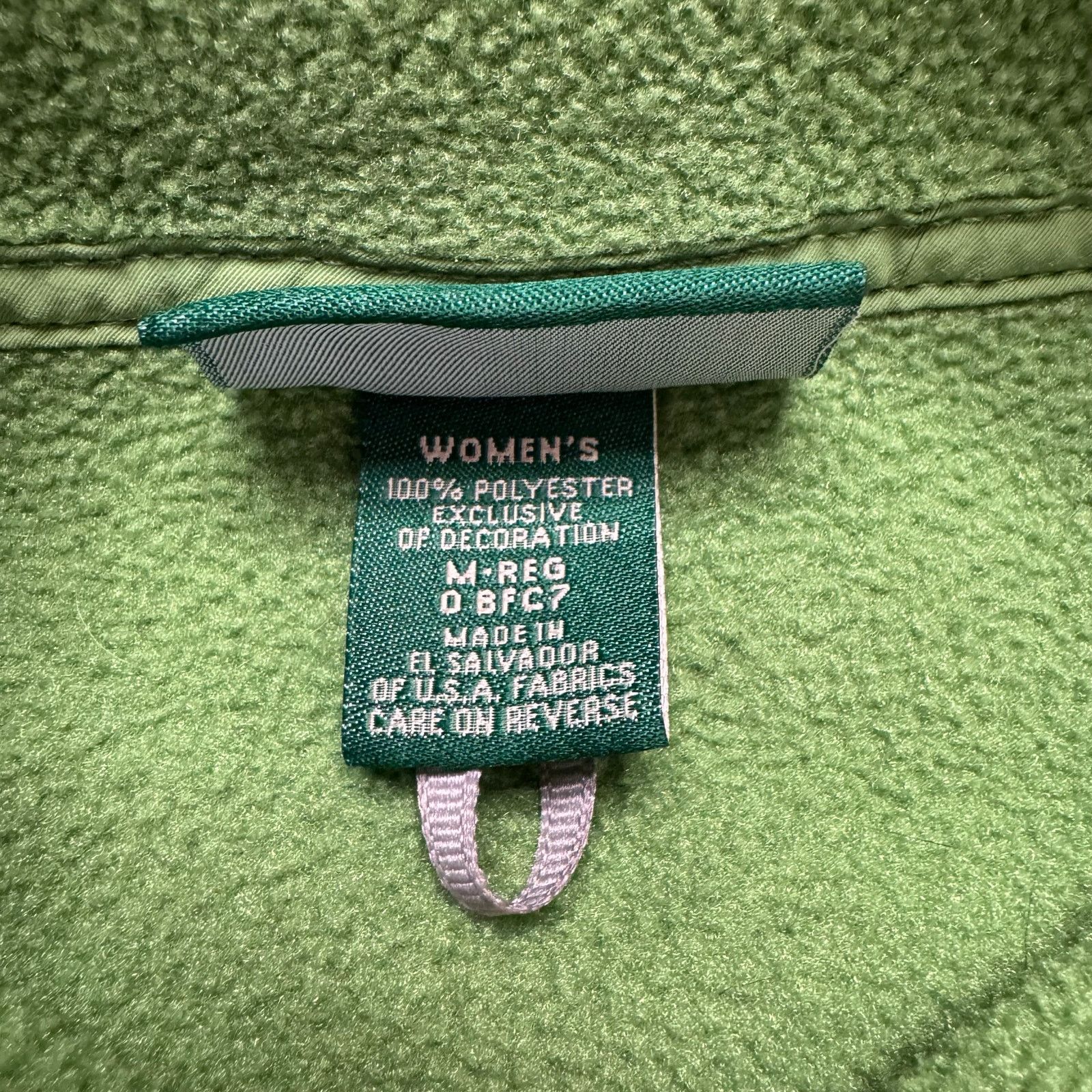 L.L. Bean Vintage LL BEAN Fleece Pullover Sweatshirt Green Size Medium Size M / US 6-8 / IT 42-44 - 7 Thumbnail