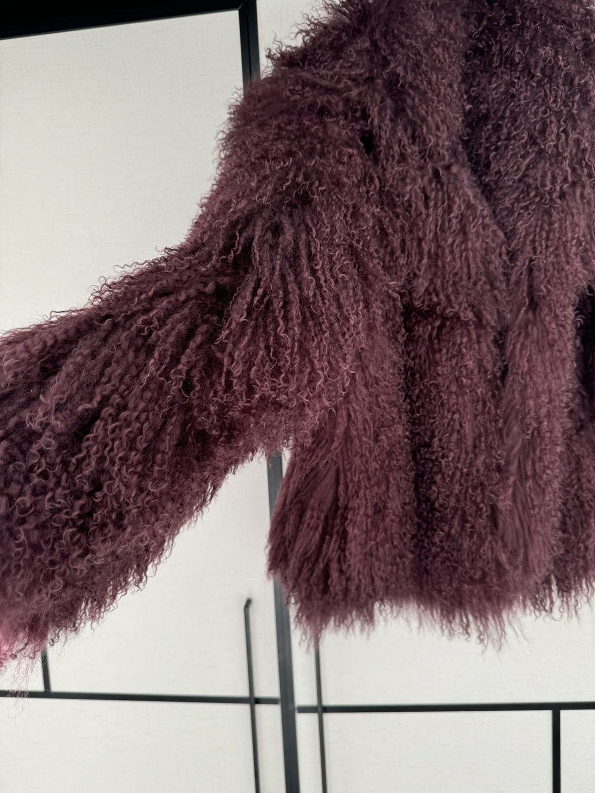 Other Burgundy Mongolian Jacket Size M / US 6-8 / IT 42-44 - 5 Thumbnail