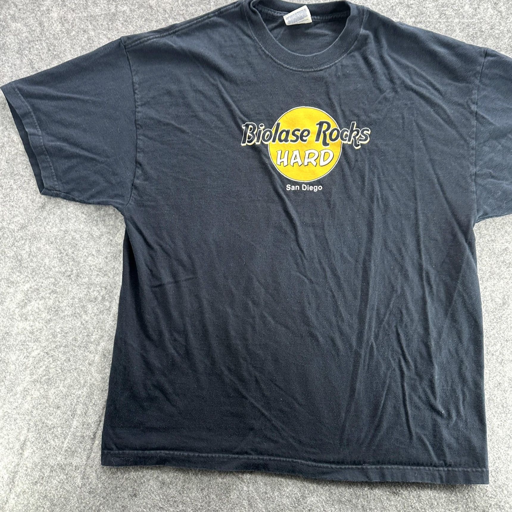 Hanes **BIOLASE ROCKS HARD SAN DIEGO PROMO T-SHIRT MEN'S XL BLACK** User: BIOLASE ROCKS HARD SAN DIEGO PROMO T-SHIRT MEN'S XL BLACK Size US XL / EU 56 / 4 - 3 Thumbnail