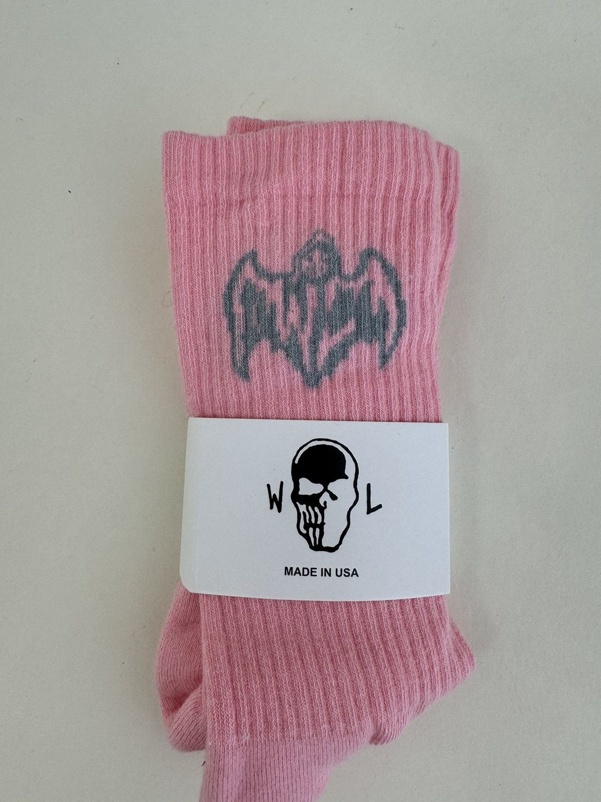 Warren Lotas Warren Lotas Pink Bat Logo Socks Size ONE SIZE - 2 Thumbnail