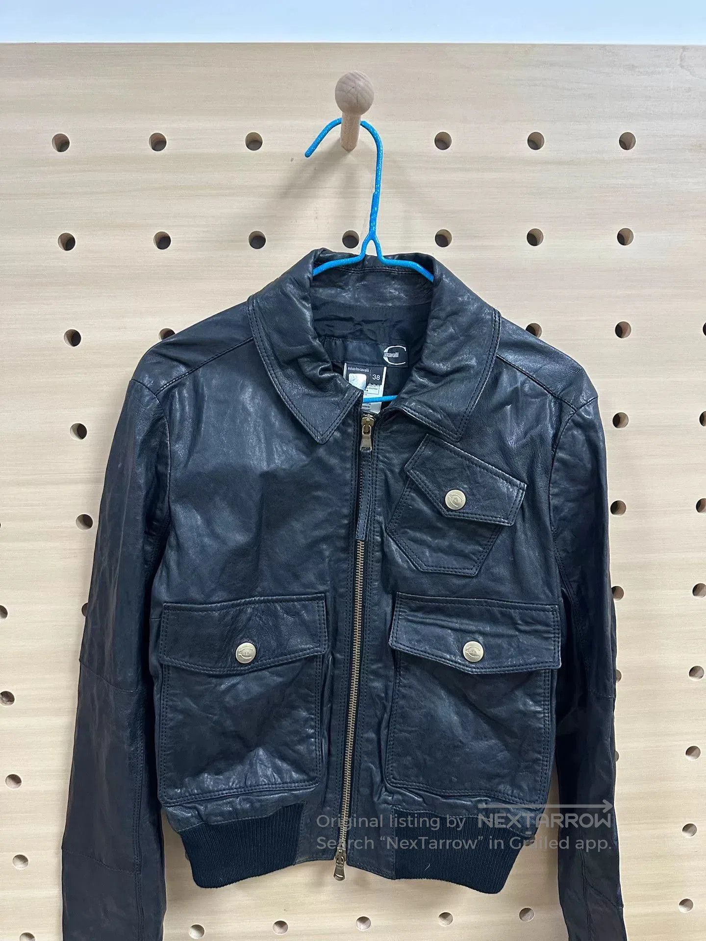 Roberto Cavalli Just Cavalli Ladies Leather Jacket. Size S / US 4 / IT 40 - 2 Thumbnail