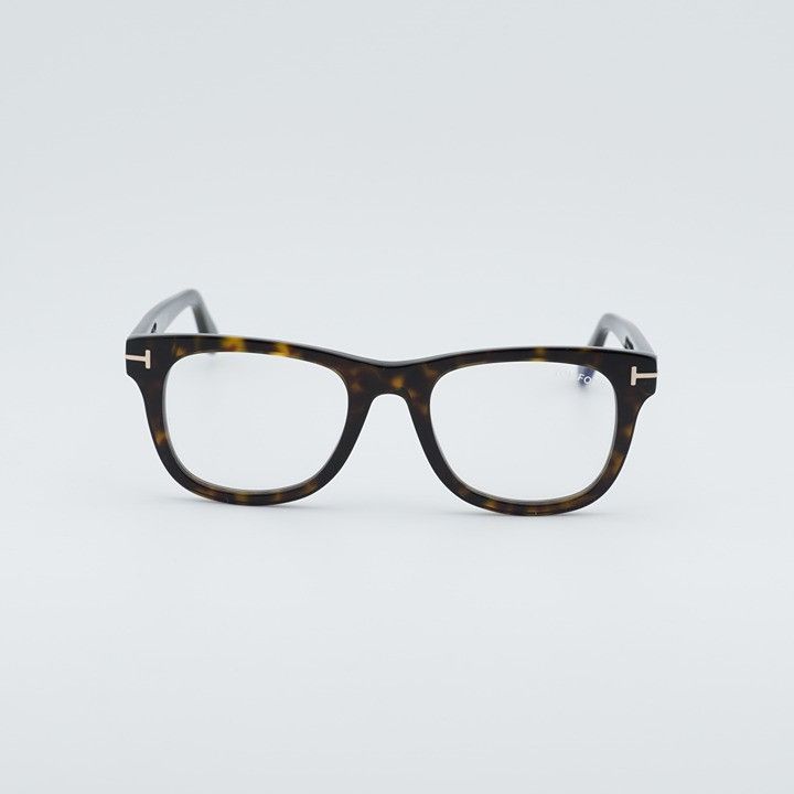 Tom Ford Tom Ford FT5820-B 052 Eyeglasses Havana 50mm Square Frame Size ONE SIZE - 5 Thumbnail