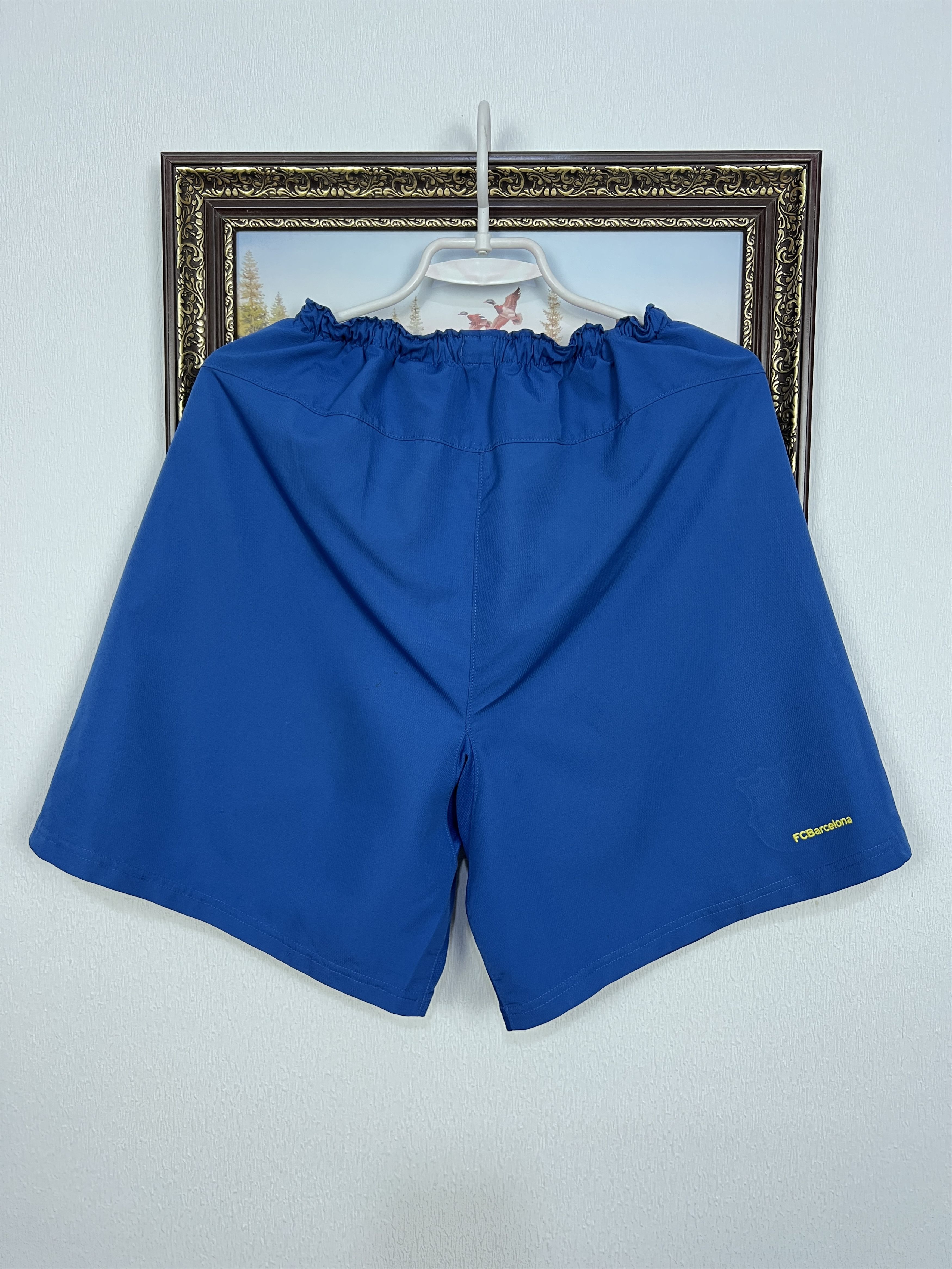 Nike Vintage Nike FC Barcelona Football Shorts Blue Soccer M Size US 32 / EU 48 - 12 Thumbnail