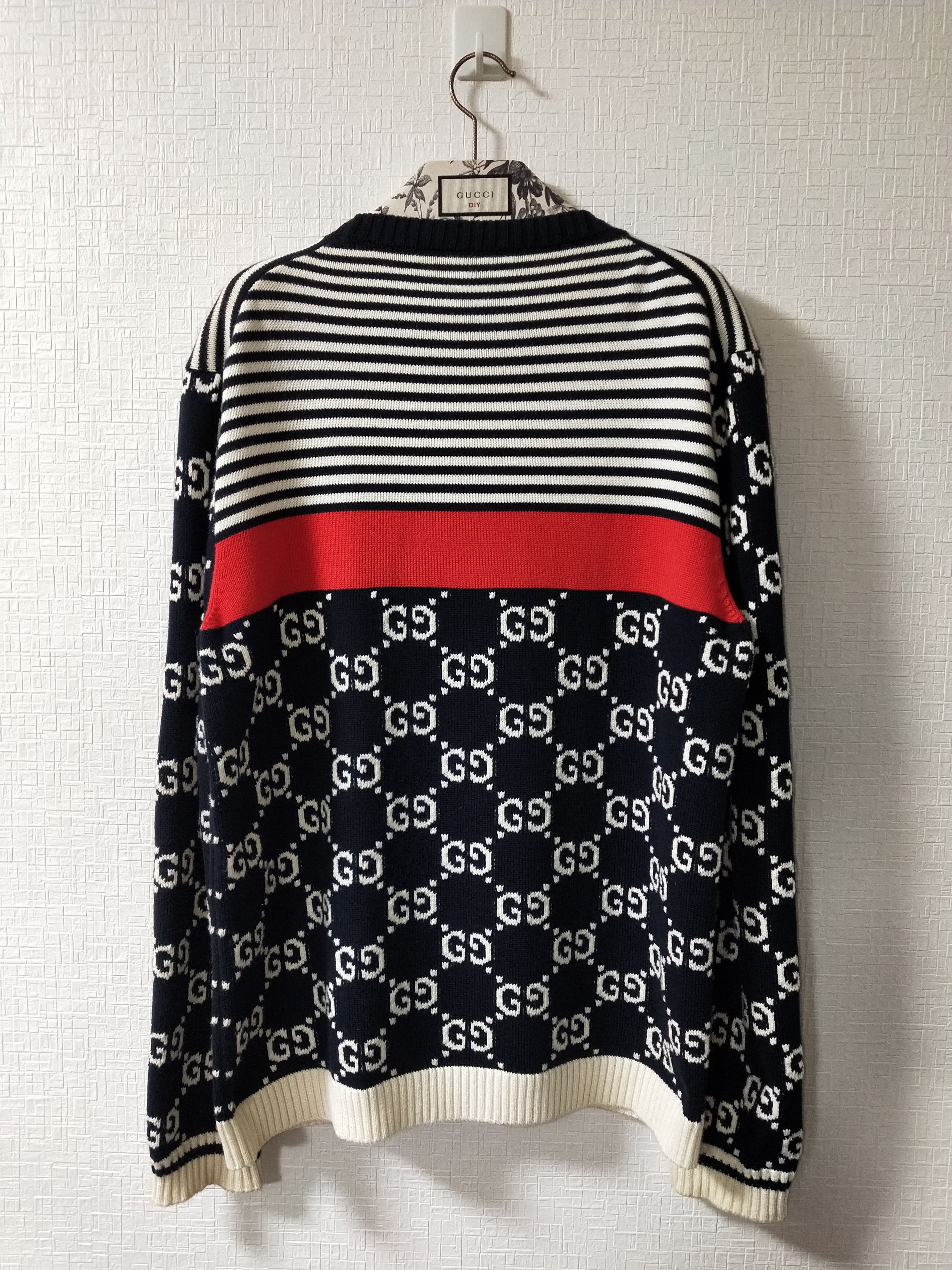 GG Stripe Monogram Sweater
