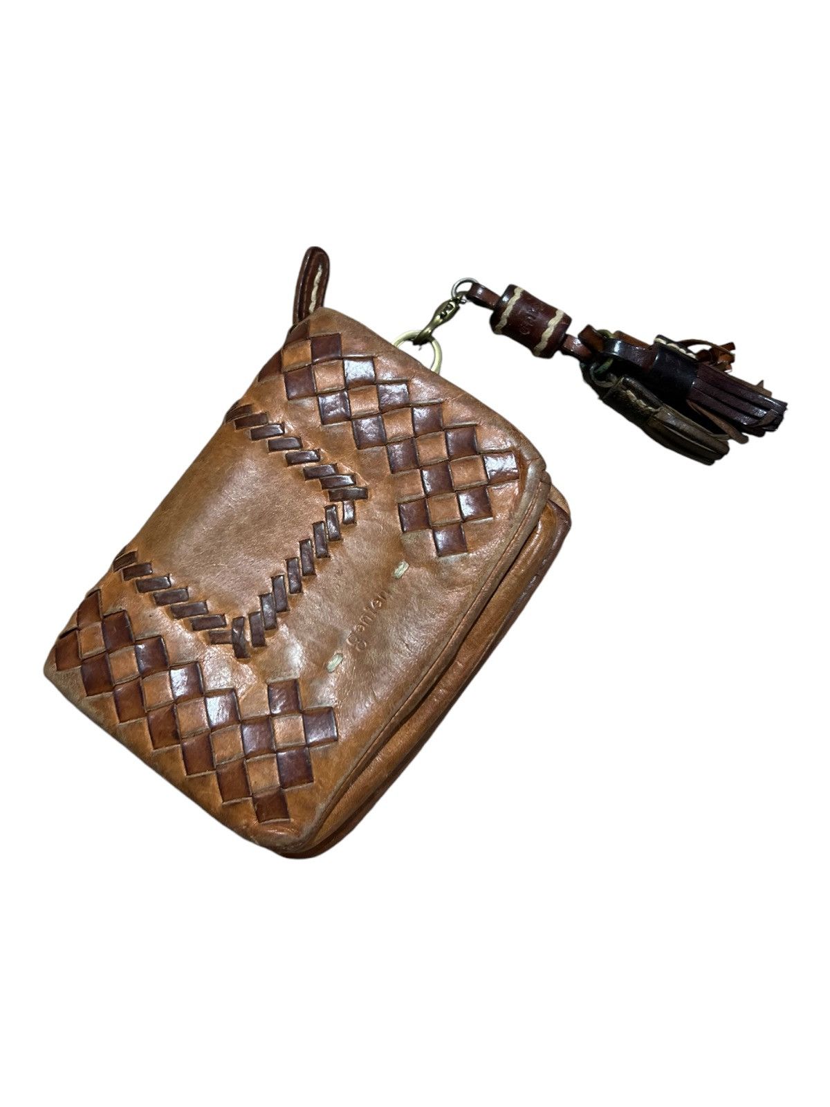 Genuine Leather × Redmoon Japan Craft Leather Genten Intrecciato Bi Fold Wallets Clasp Size ONE SIZE - 2 Thumbnail