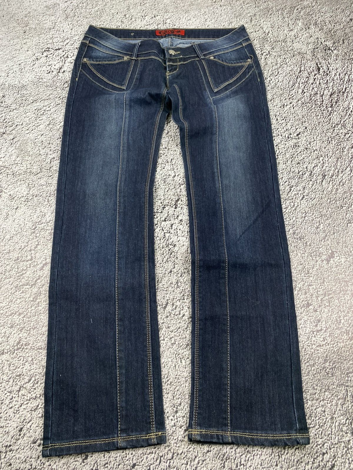 Vintage Vintage Y2K 00s style low rise faded jeans streetwear Size 34" / US 12 / IT 48 - 2 Thumbnail