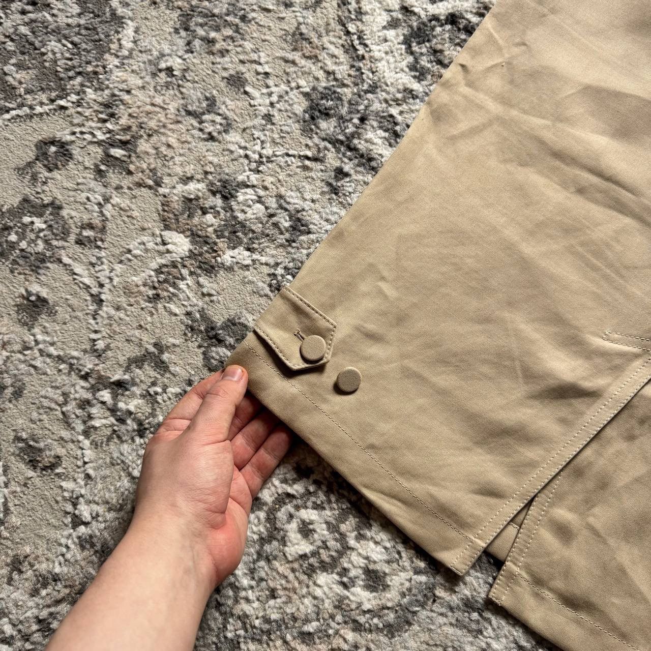 Hermes Hermes Vintage Mid Length Beige Cotton Skirt 40 Size 28" / US 6 / IT 42 - 9 Thumbnail