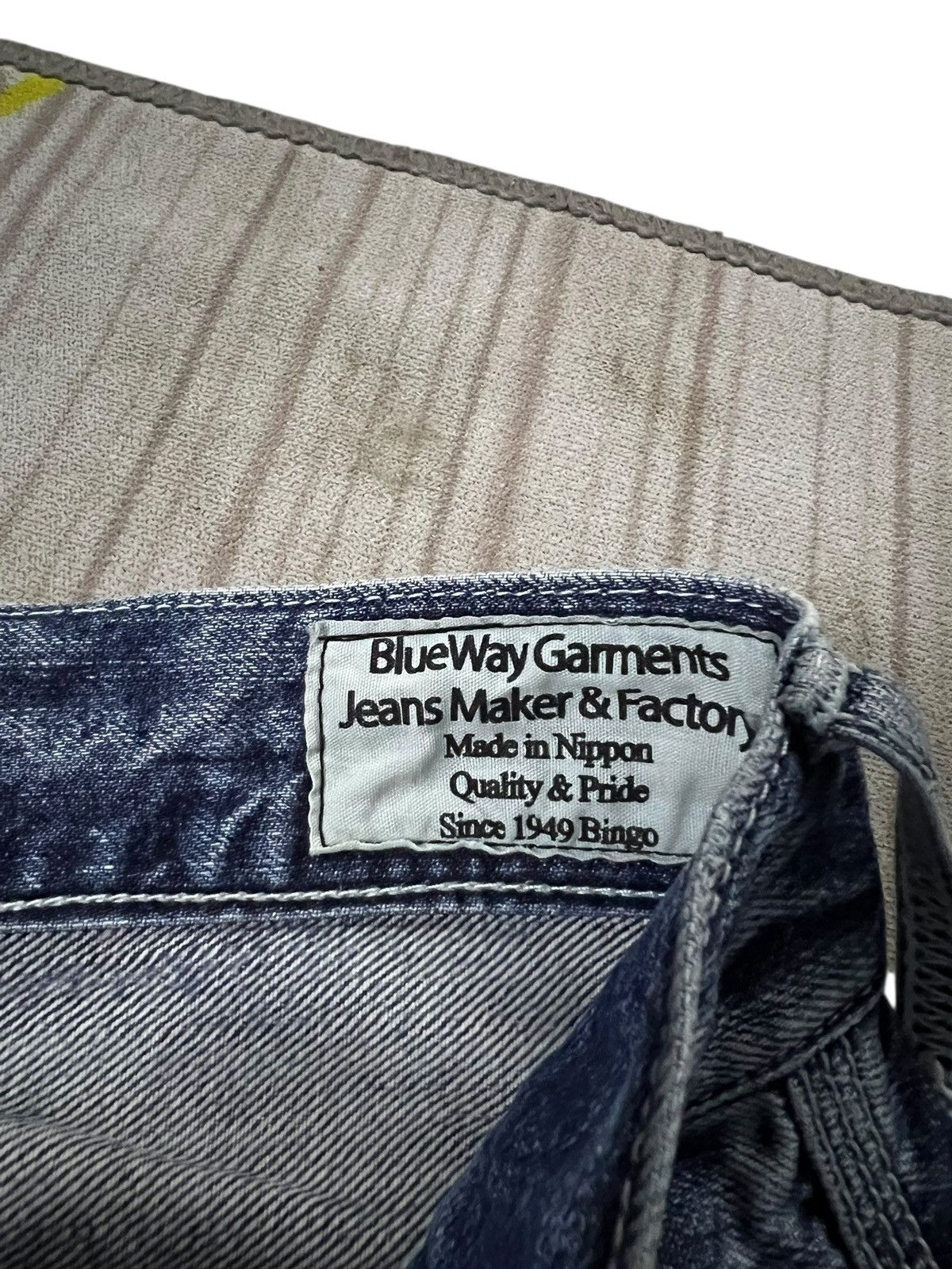 Japanese Brand 💥Flare💥Vintage Blue Way Faded Claw Jean Made In Nippon Size US 32 / EU 48 - 13 Thumbnail