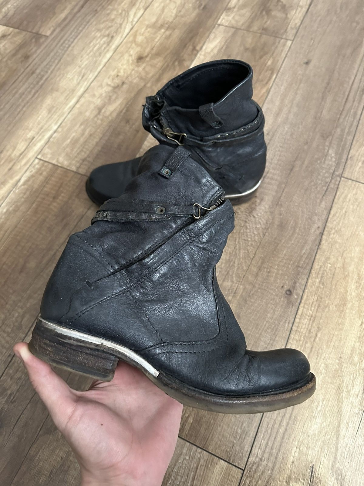 A.S.98 AS 98 Airstep Vintage Leather High Top Boots Shoes Size US 5.5 / EU 38 - 4 Thumbnail