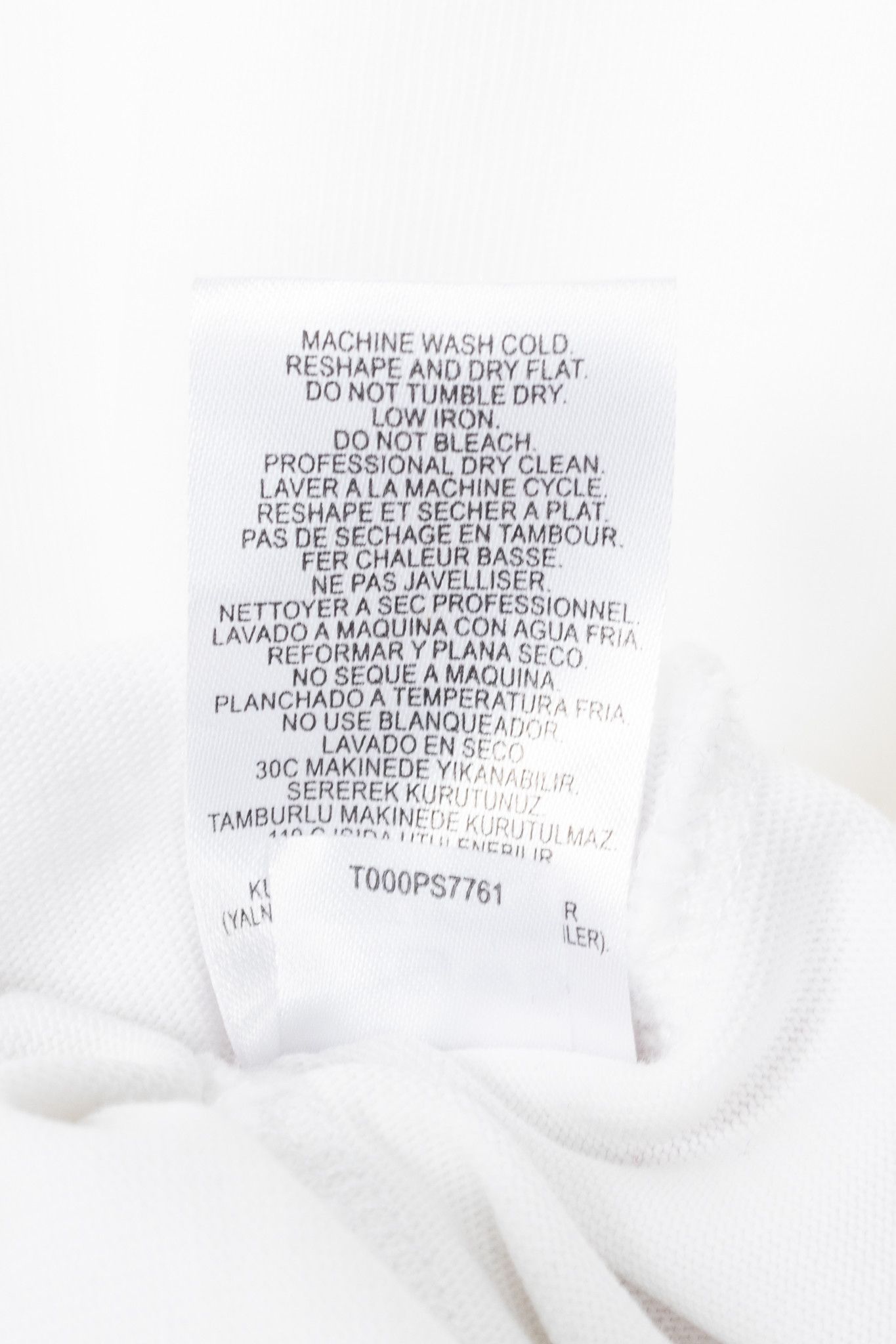 Tibi Tibi Fundamentals Perfect Unisex White T-Shirt Size S / US 4 / IT 40 - 6 Thumbnail