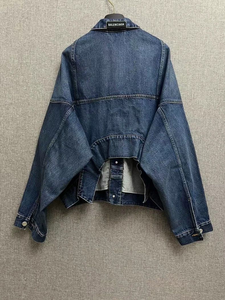 Balenciaga Balenciaga Inverted irregular denim jacket Size US S / EU 44-46 / 1 - 2 Thumbnail