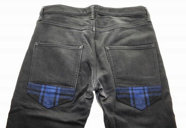 Junya Watanabe Denim Skinny Wool Full Length Zipper Plain Black Size US 32 / EU 48 - 4 Thumbnail