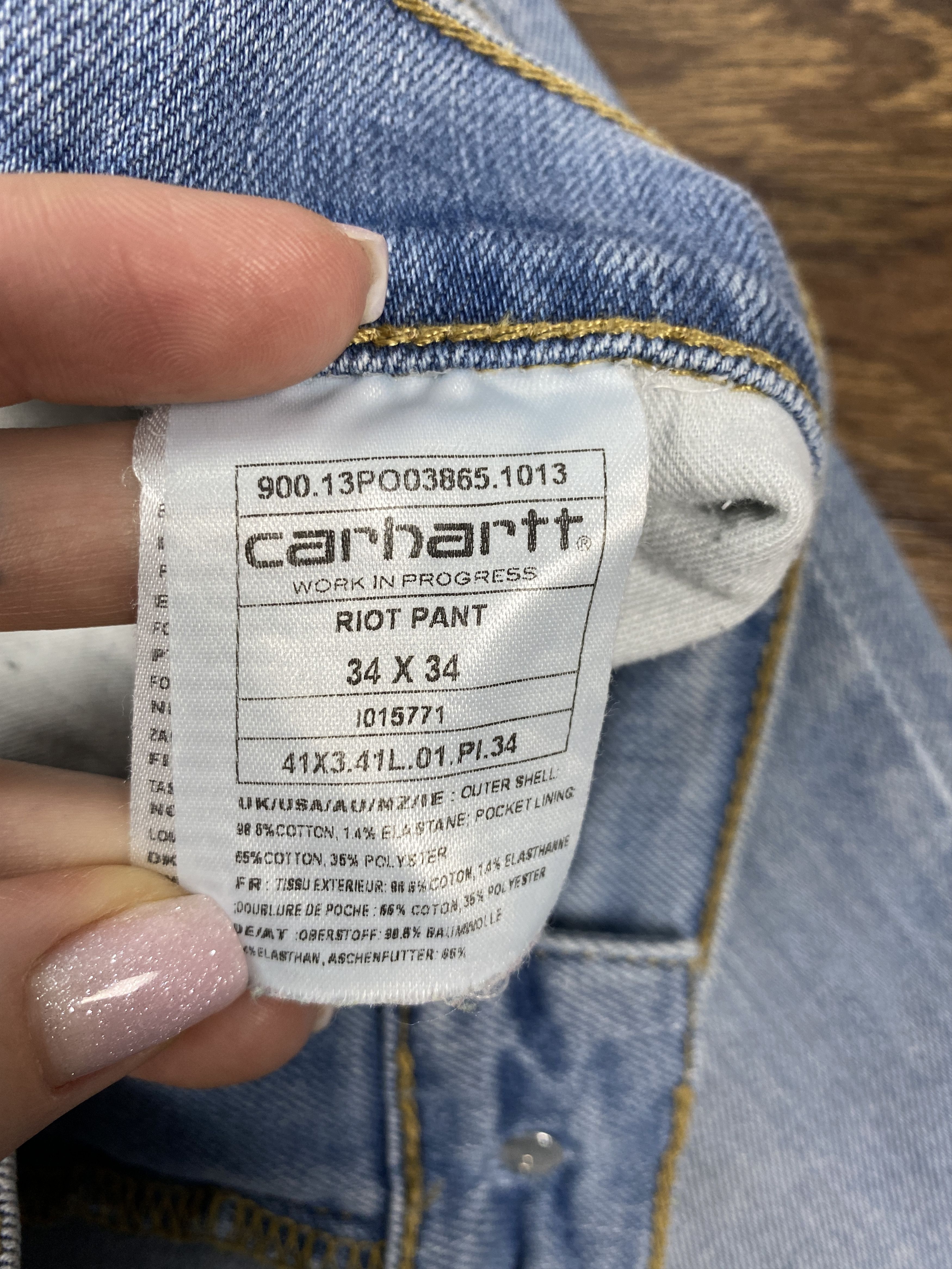 Carhartt Carhartt Wip vintage Riot denim pants jeans Size US 30 / EU 46 - 9 Thumbnail