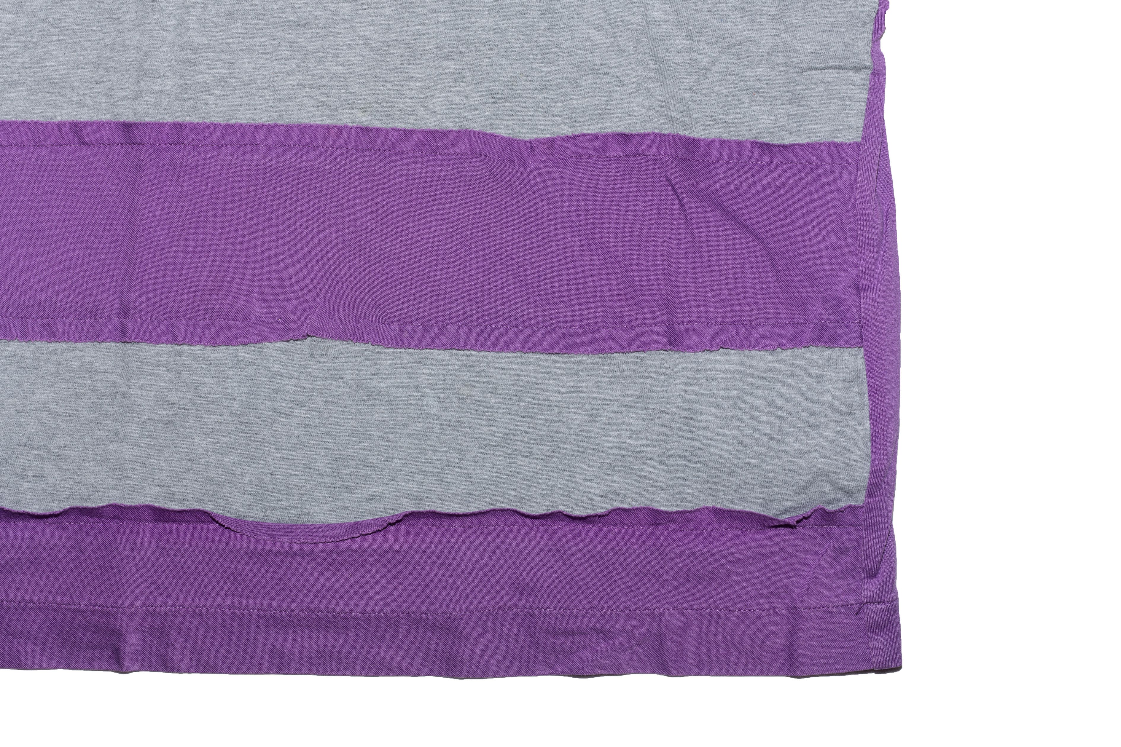 Tricot Comme des Garcons Panelled Purple Grey Vest Tank Top Size S / US 4 / IT 40 - 4 Thumbnail