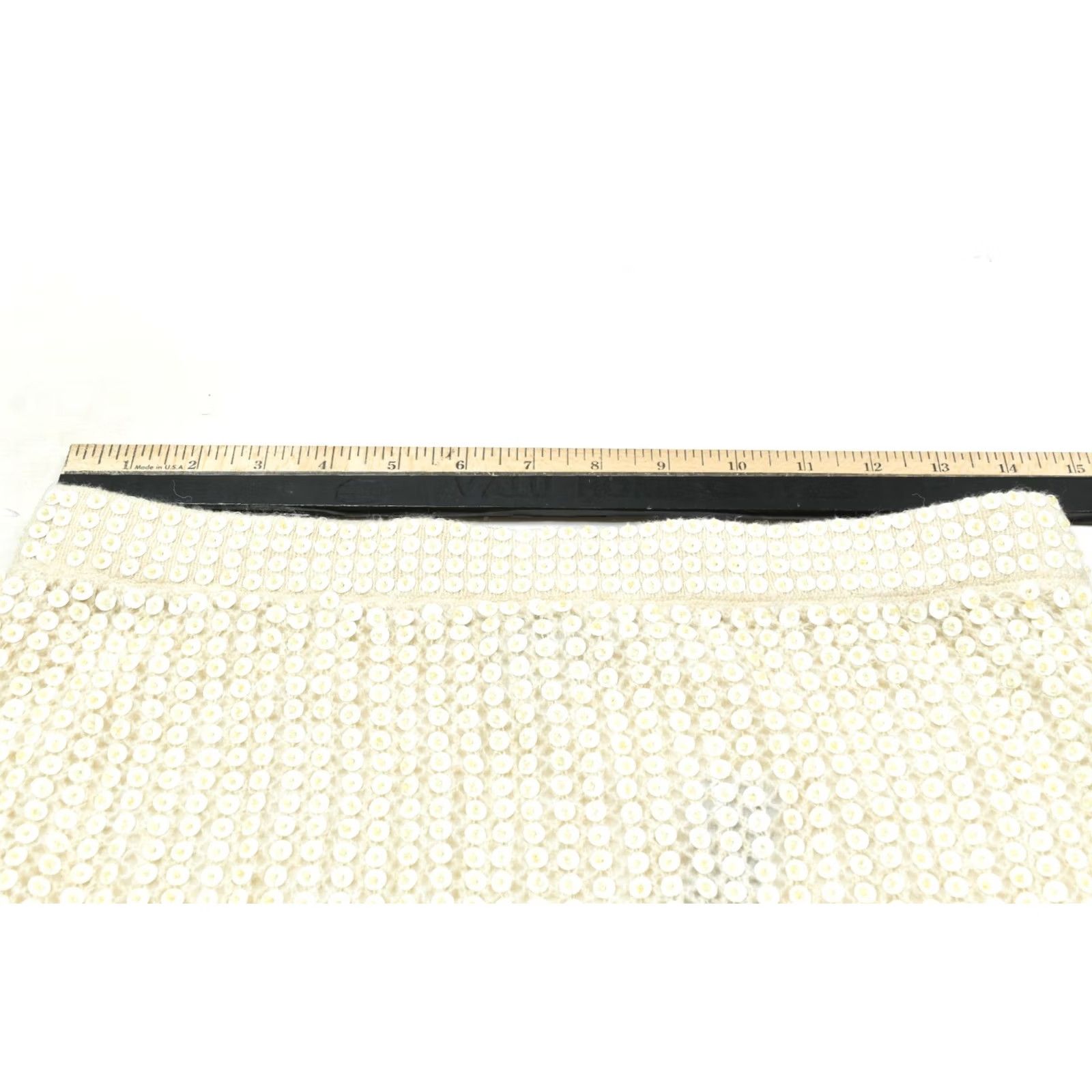 J.Crew J.CREW Sequin Layered Slip Skirt Womens M Tan Alpaca Blend Pull-On NEW Size 32" / US 10 / IT 46 - 7 Thumbnail