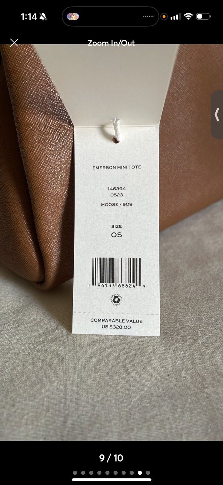 Tory Burch New, tory burch Emerson mini tote crossbody bag in brwon Size ONE SIZE - 7 Thumbnail