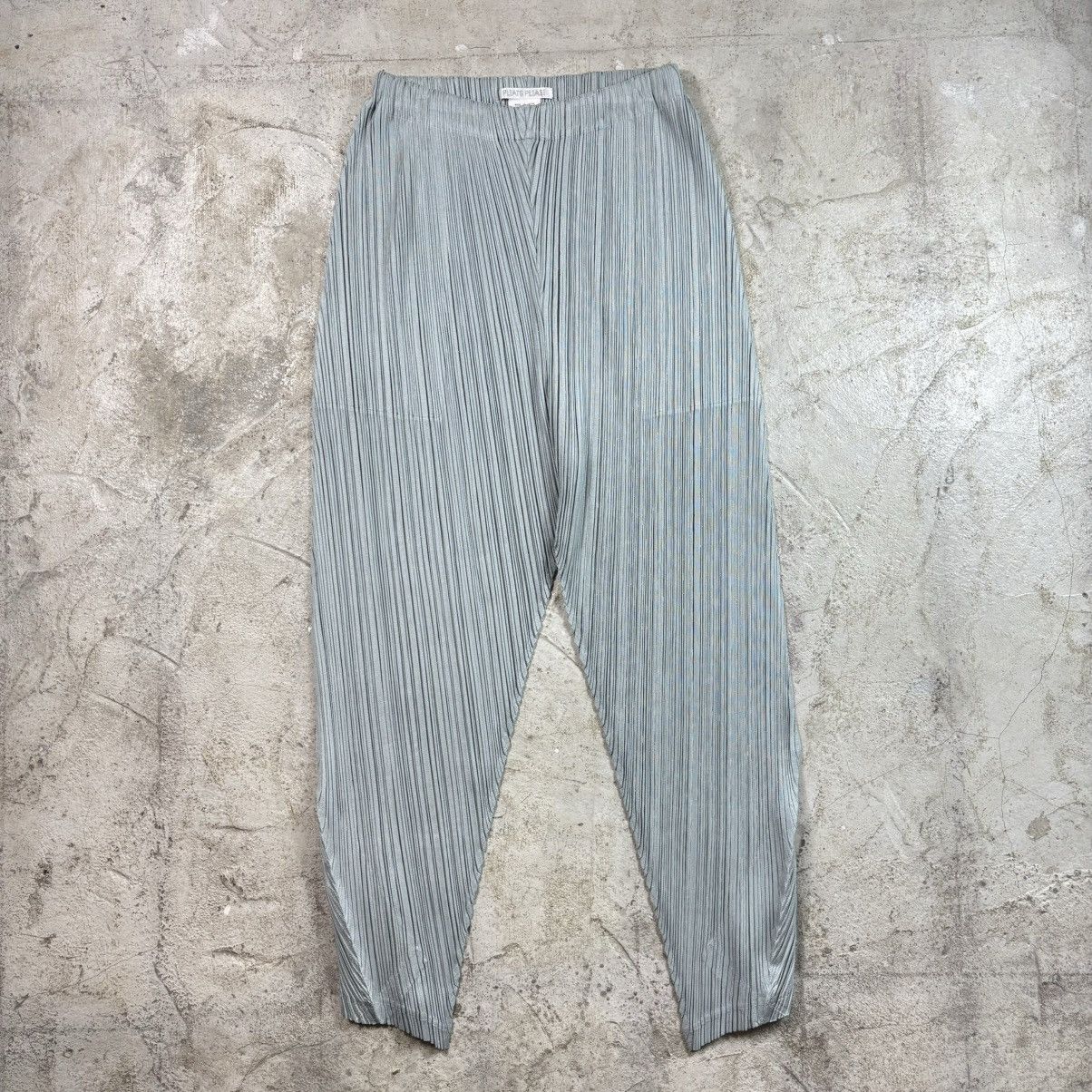 Pleats Please Issey Miyake Pleats Please Issey Miyake - Pleated Trouser ( Teal Green ) Size 32" / US 10 / IT 46 - 1 Thumbnail