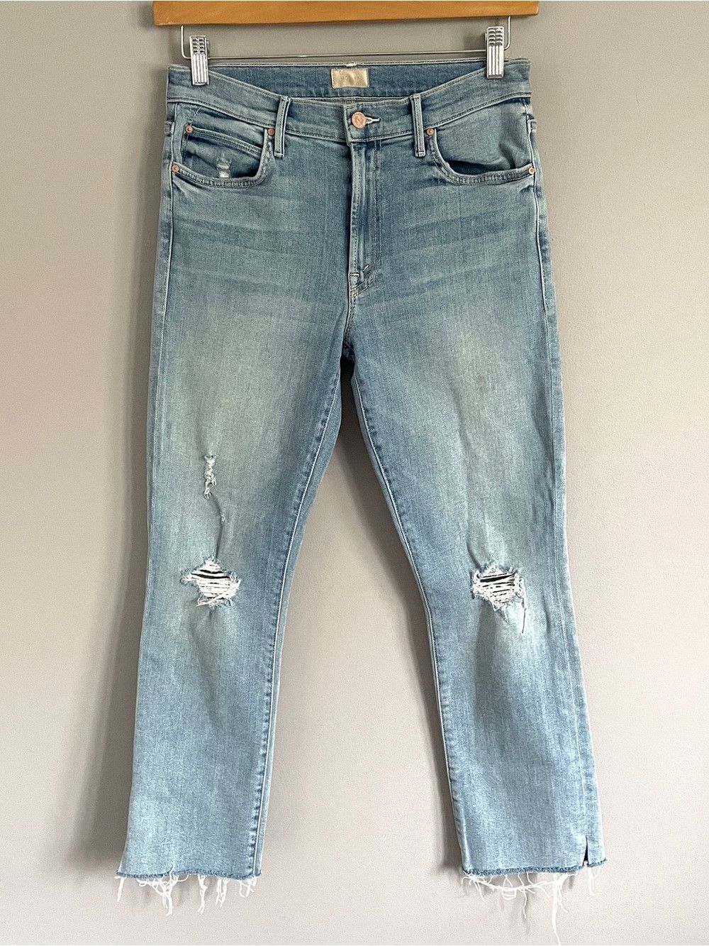 MOTHER MOTHER‎ The Rascal Ankle Snippet Mid Rise Straight Leg Jeans Size 30" / US 8 / IT 44 - 3 Thumbnail