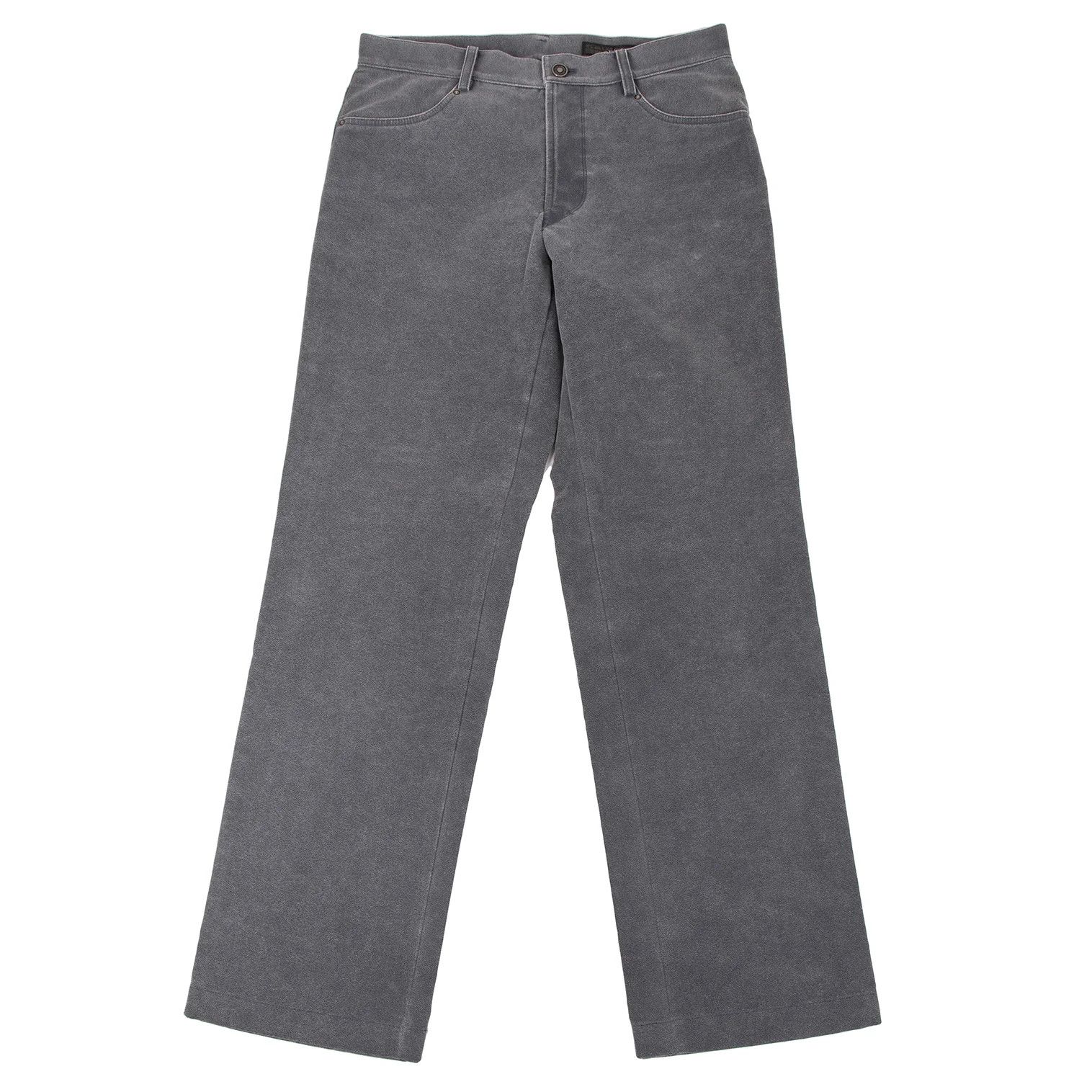 Jean Paul Gaultier Synthetic Suede Pants in Gray Size 52 Size US 36 / EU 52 - 1 Thumbnail