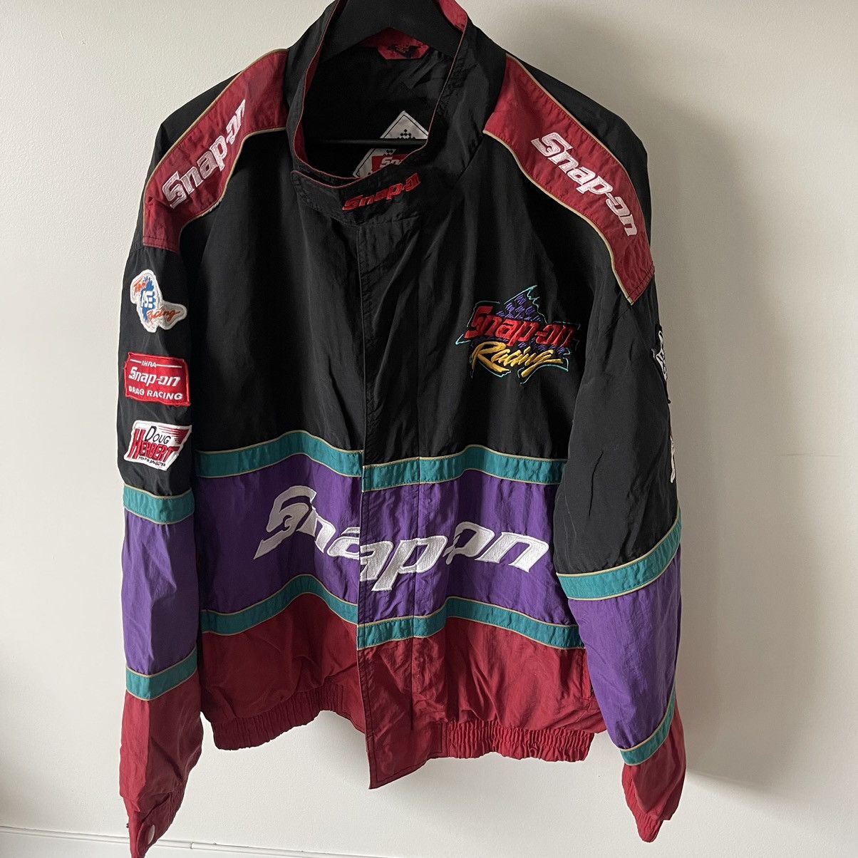 image of Vintage Snap-On Racing Jacket in Black, Men's (Size XL)