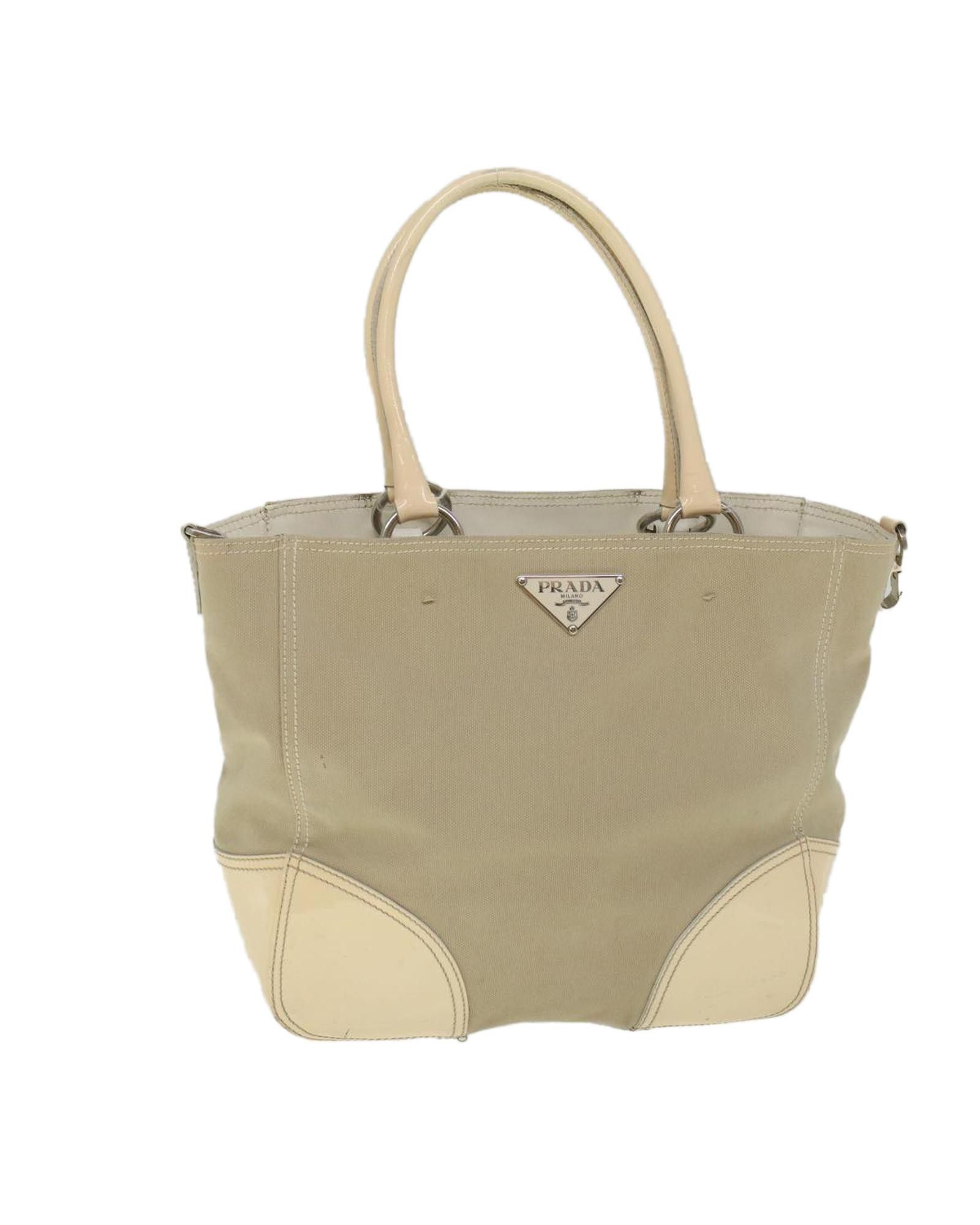 Prada Beige Canvas Tote Bag Size ONE SIZE - 1 Preview