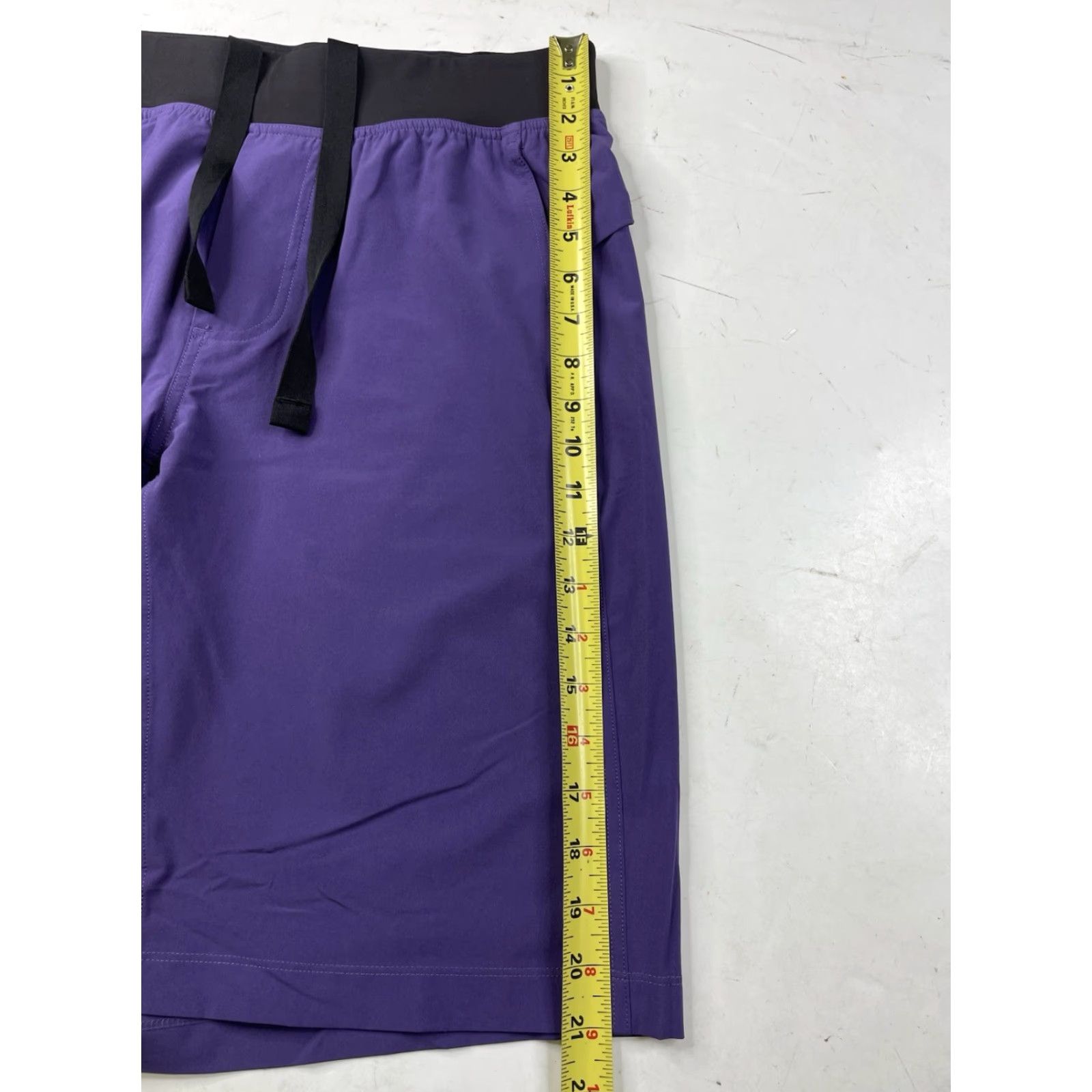 Lululemon Lululemon T.H.E. Shorts Mens Large Purple Drawstring Athletic Gym Athleisure Linerless Multicolor Pockets 10.5” Inseam Size US 33 - 2 Thumbnail
