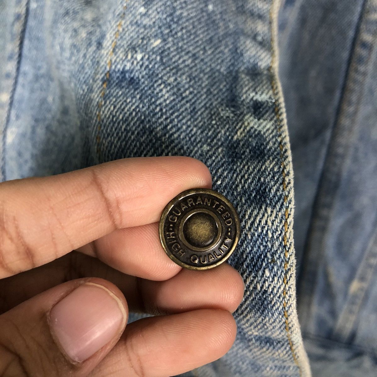 Japanese Brand 🔥Vintage Mac Eye Denim Trucker Biker Jacket Toyo Enterprise Size US L / EU 52-54 / 3 - 16 Thumbnail