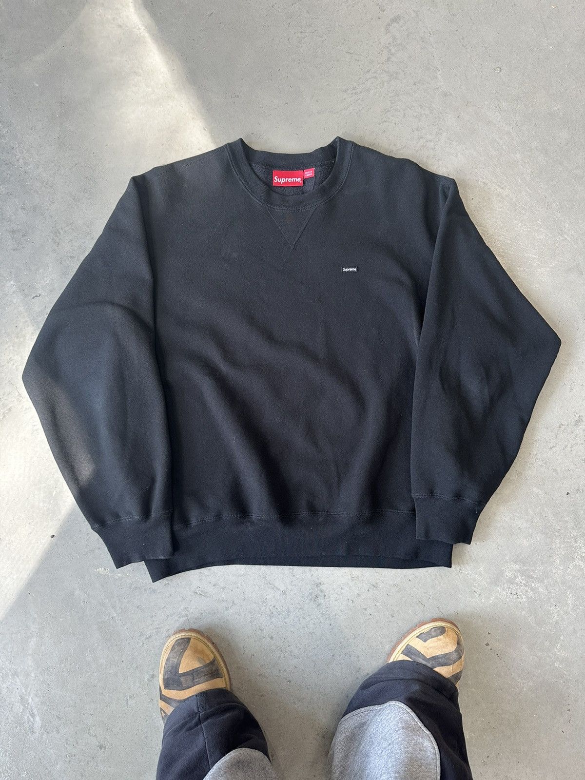 Supreme Supreme Small Box Crewneck (FW23) Black | Grailed