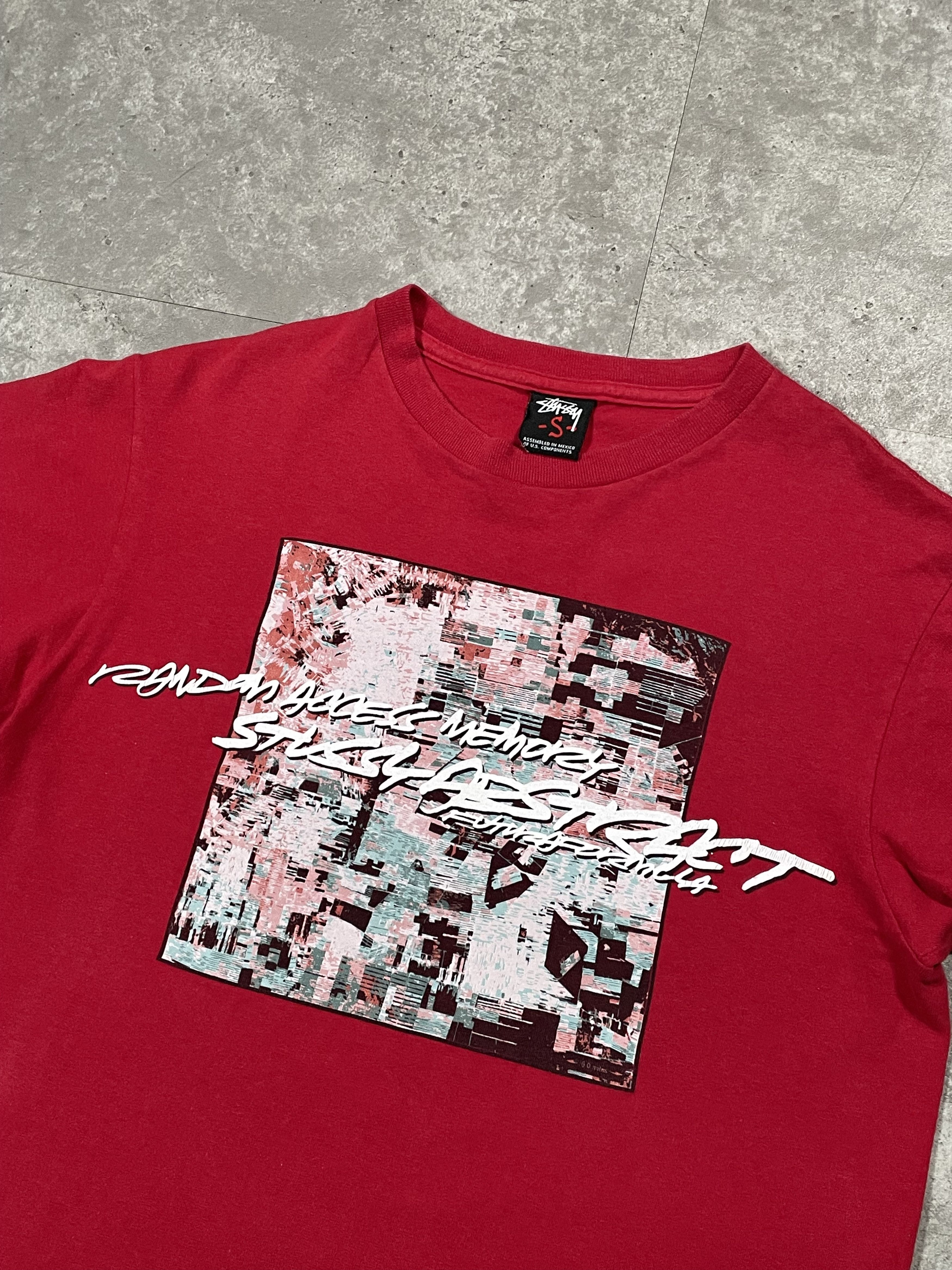 Stussy × Vintage 00s Stussy Abstract Graphic Tshirt Tee y2k style Size US S / EU 44-46 / 1 - 2 Thumbnail
