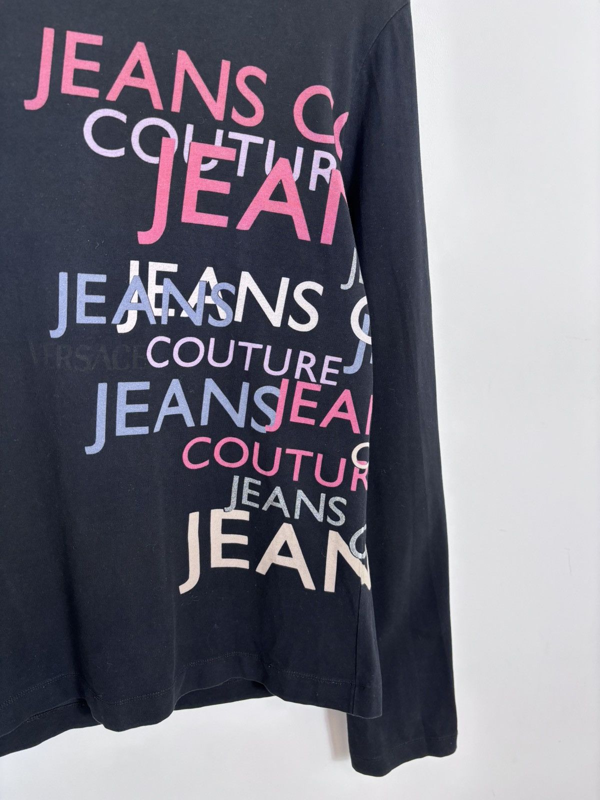 Versace Jeans Couture Versace Jeans Couture Vintage Monogram Black Long Sleeve Tee Size US M / EU 48-50 / 2 - 4 Thumbnail