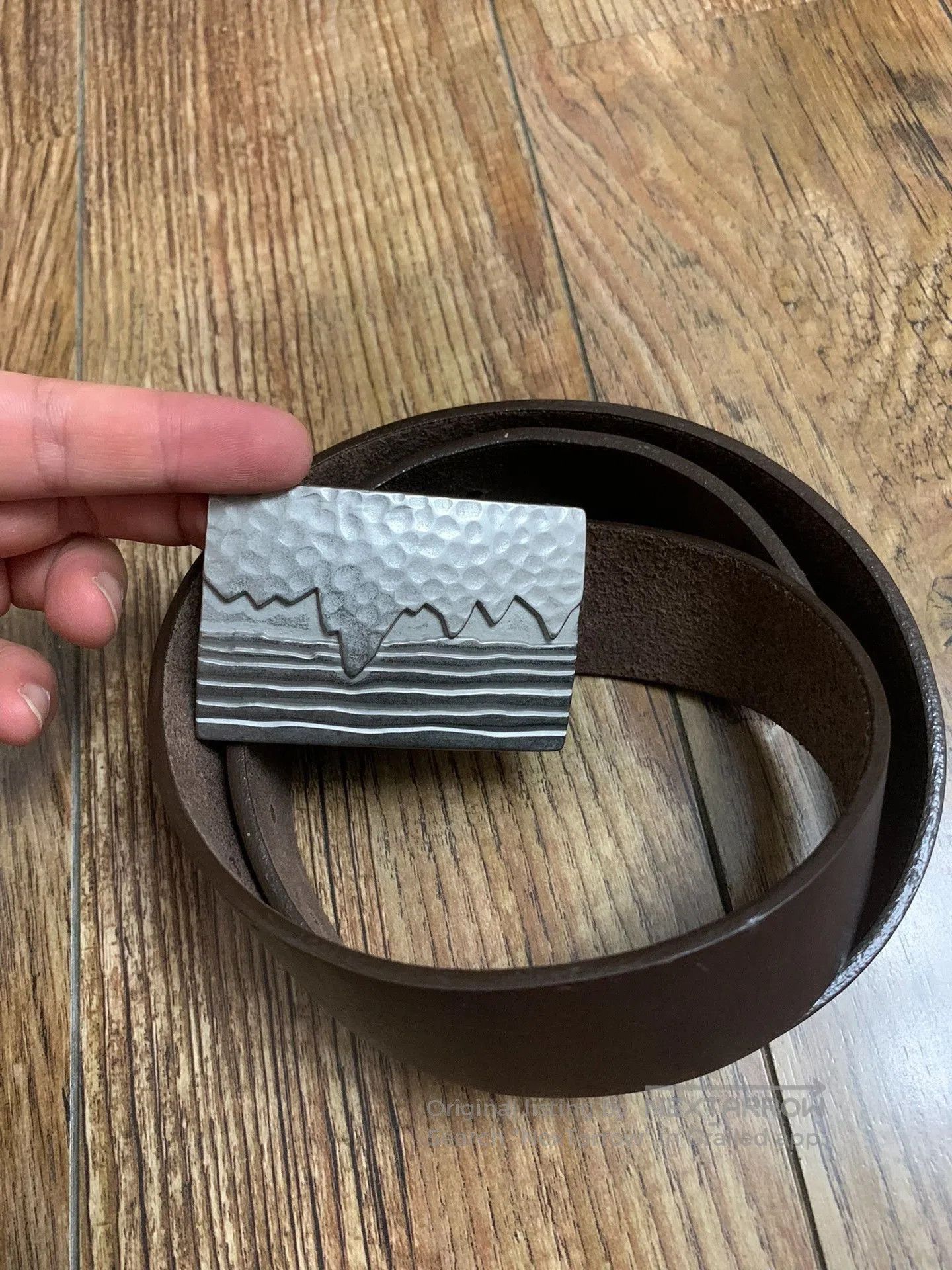 Japanese Brand Patagonia Vintage USA Leather Belt. Size ONE SIZE - 8 Thumbnail