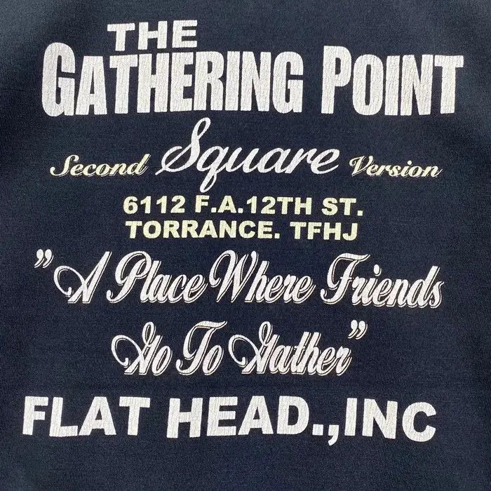 The Flat Head Vtg 90’ THE FLAT HEAD The Gathering Point Tee Shirt Size US S / EU 44-46 / 1 - 4 Thumbnail