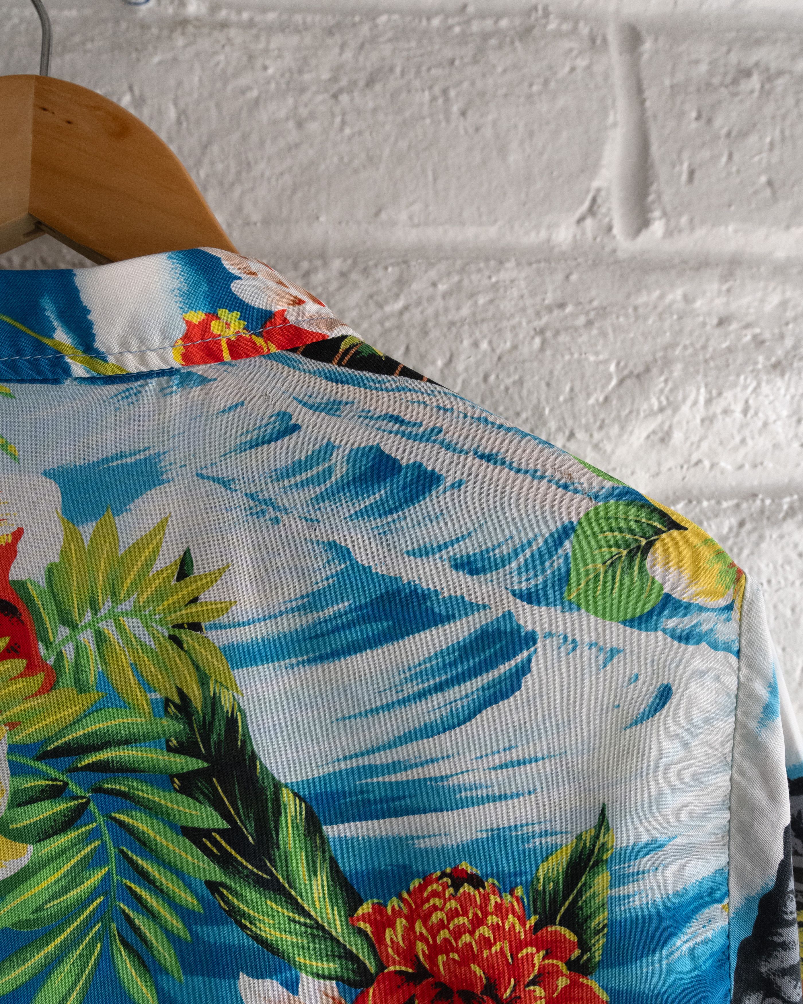 Vintage Vintage 1970s Ocean Pacific Tropical Floral Hawaiian Shirt Size US S / EU 44-46 / 1 - 5 Thumbnail