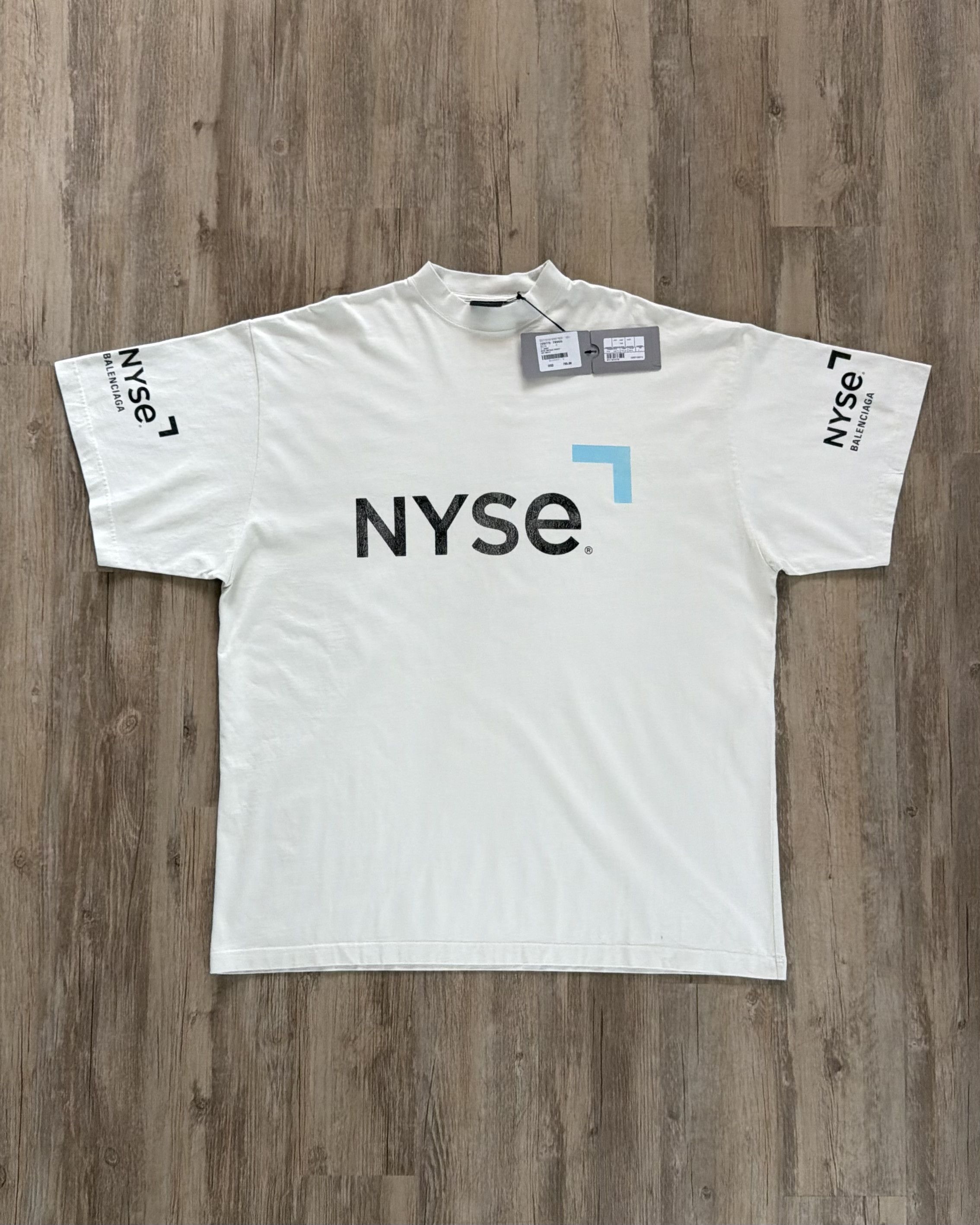 Balenciaga Balenciaga NYSE Oversized Tee Size US XL / EU 56 / 4 - 1 Thumbnail
