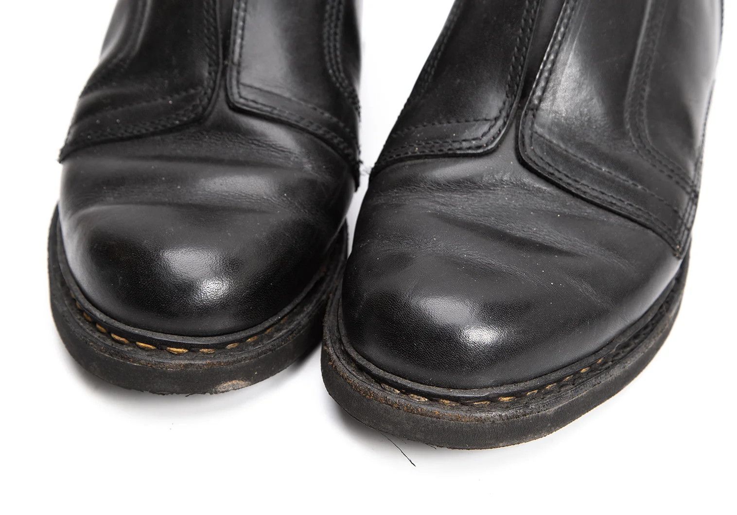 Issey Miyake Leather Slip-On Shoes in Black Size 27 Size US 9 / EU 42 - 3 Thumbnail