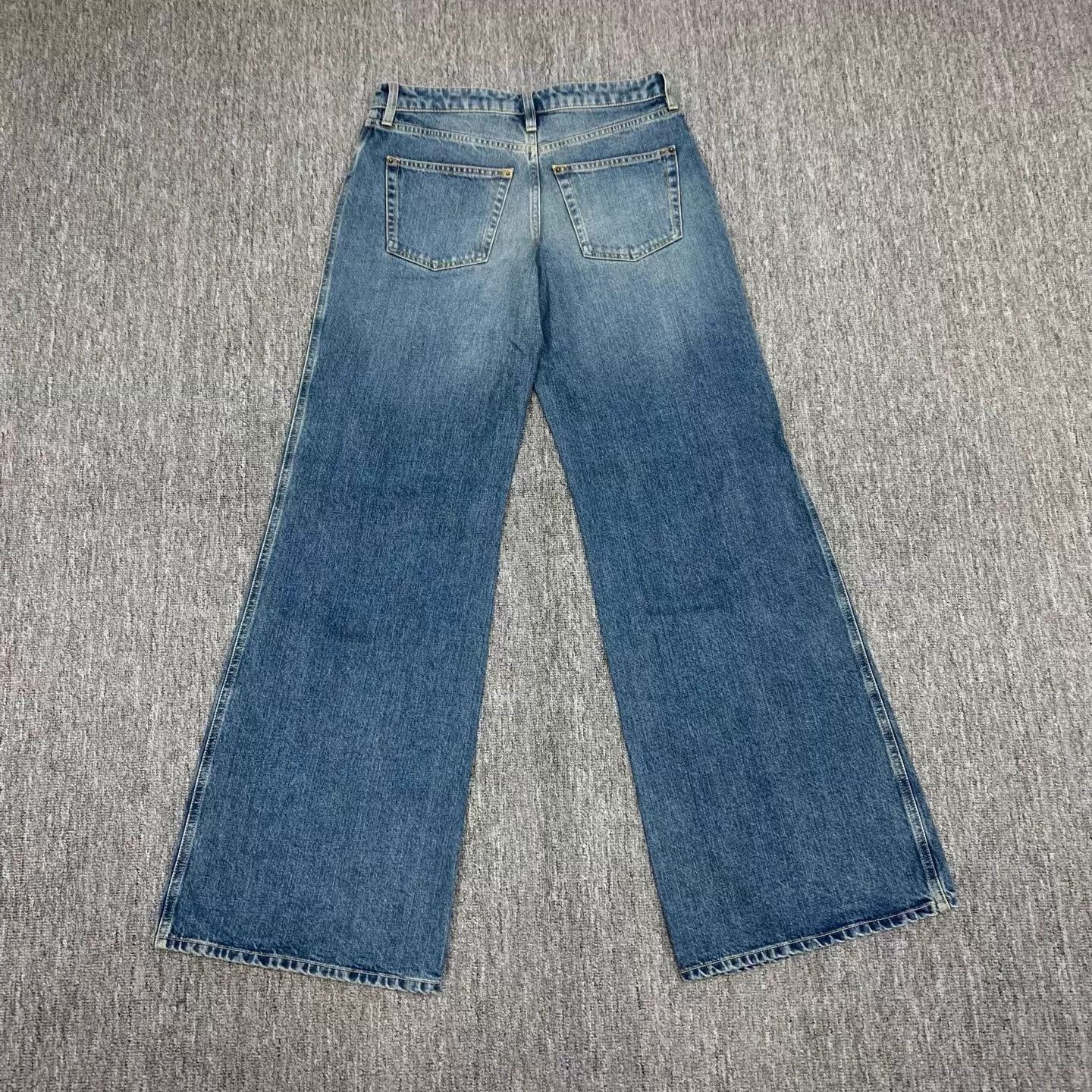 Louis Vuitton LV monogram patchwork wide-leg washed jeans Size 26" / US 2 / IT 38 - 2 Thumbnail