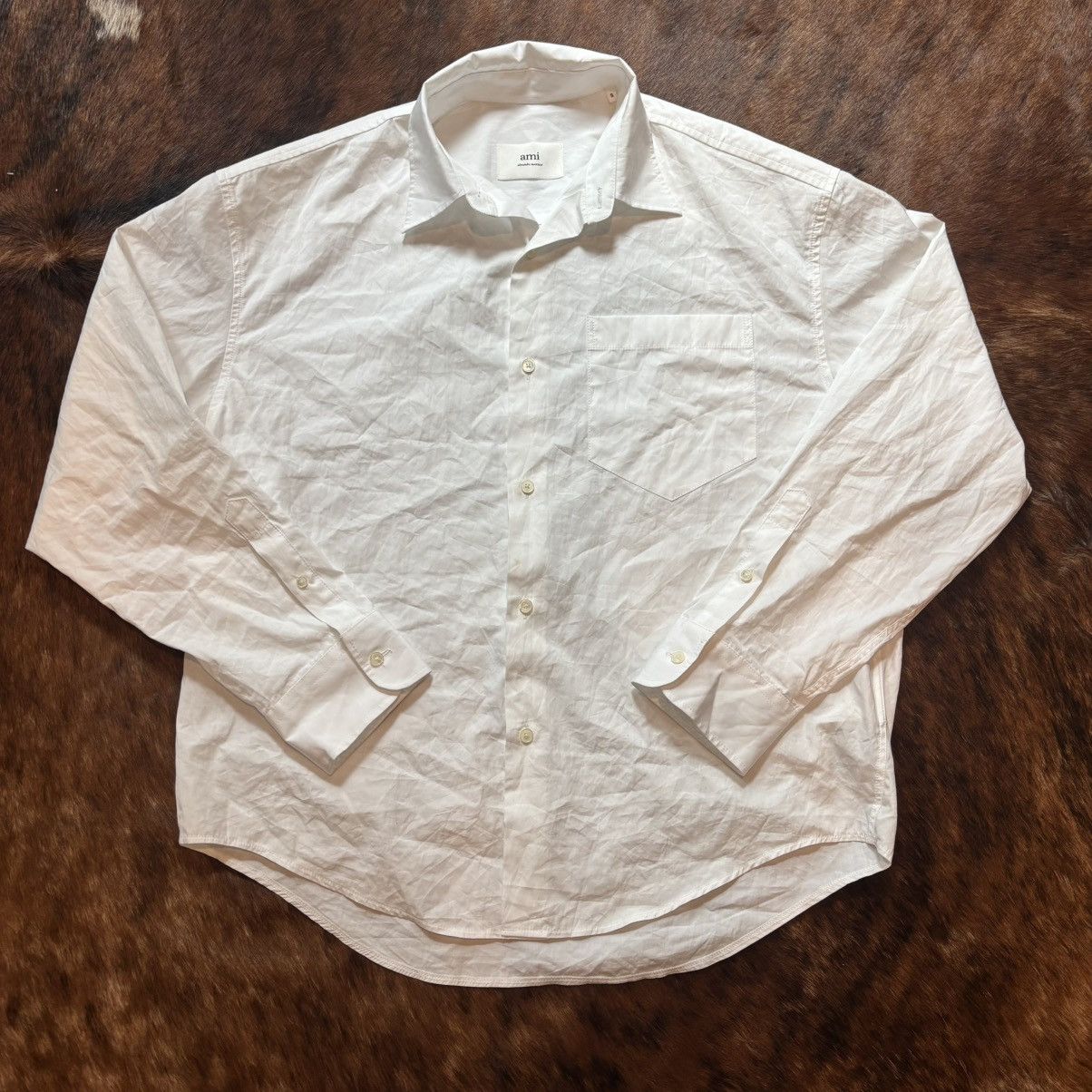 AMI Ami Paris Oversized White Button Up Size XL / US 12-14 / IT 48-50 - 1 Thumbnail