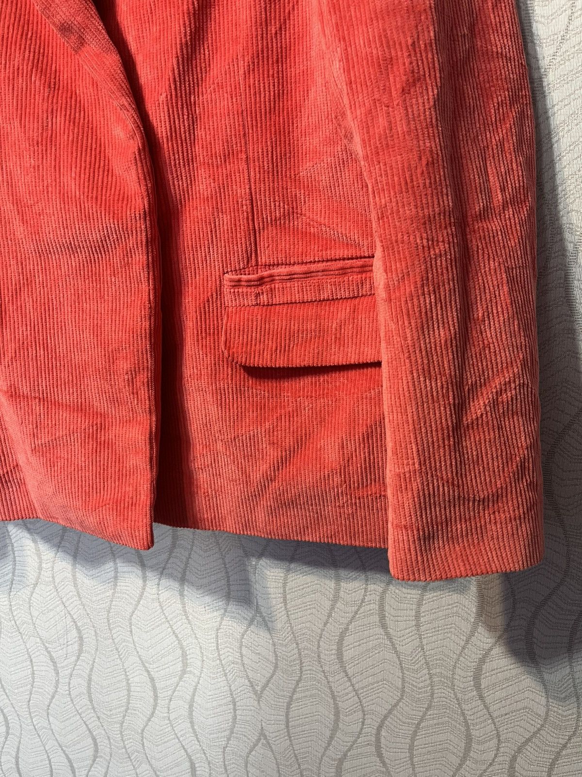 Adidas Adidas Originals Velvet Trefoil Red Corduroy Blazer Jacket Size M / US 6-8 / IT 42-44 - 4 Thumbnail