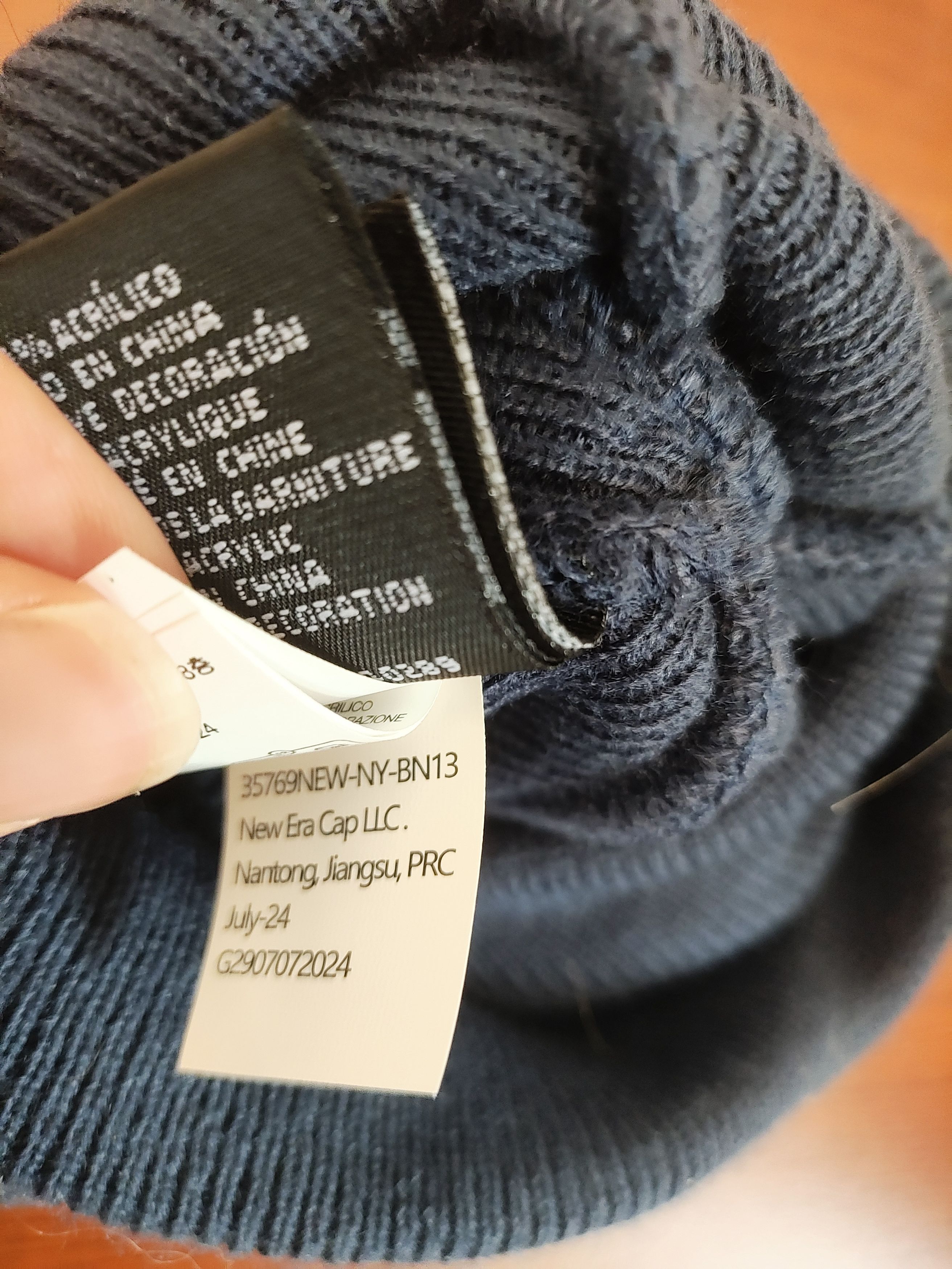 Supreme 2024 F/W Supreme/New Era beanie Navy Size ONE SIZE - 7 Thumbnail