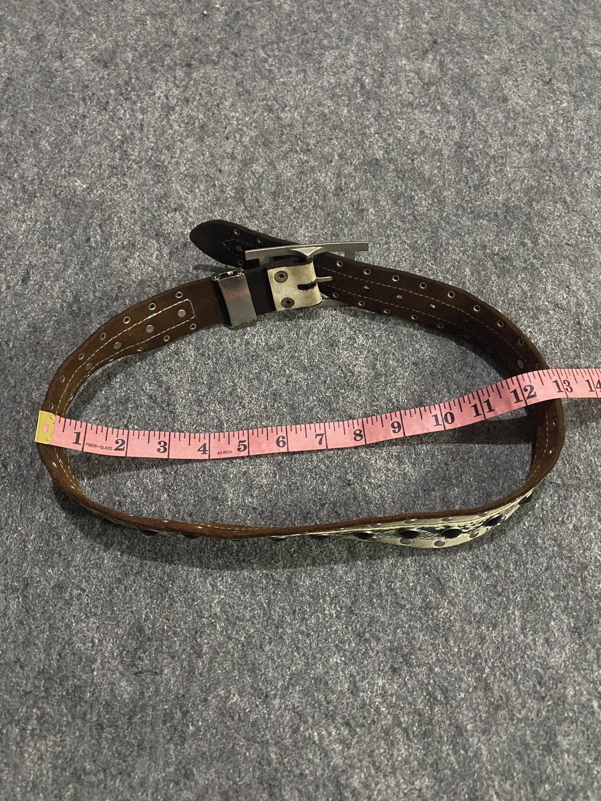 Japanese Brand × Le Grande Bleu (L.G.B.) Vintage leather belt lgb style punk snake belt Size ONE SIZE - 10 Thumbnail