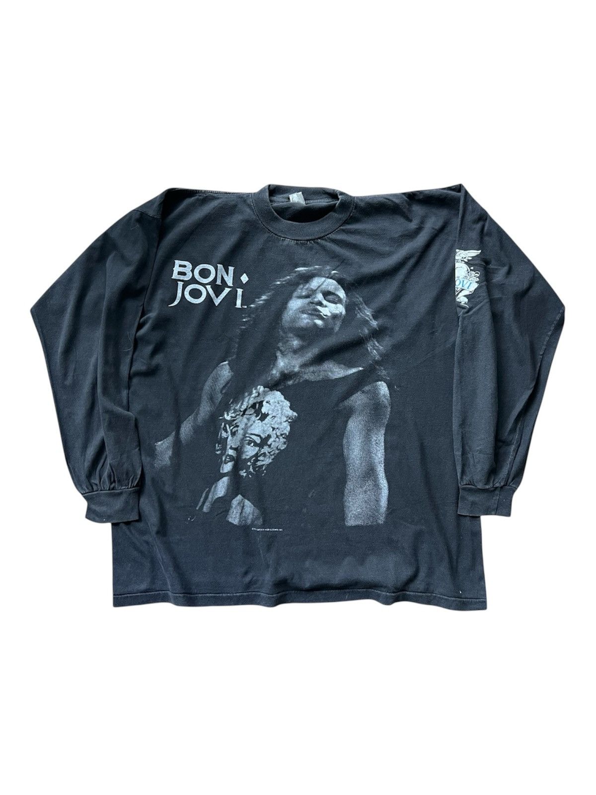 Vintage Mega Rare Bon Jovi Longsleeve 1989 Size US XL / EU 56 / 4 - 1 Thumbnail