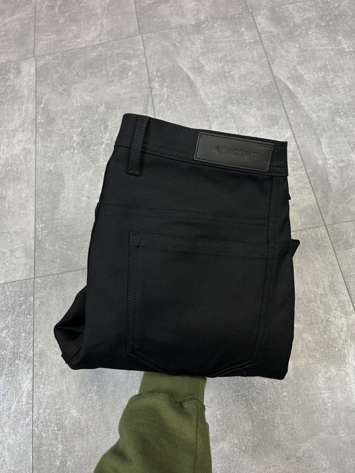 image of Mens Neil Barrett Black Pants Denim Trousers Super Skinny (Size 31)