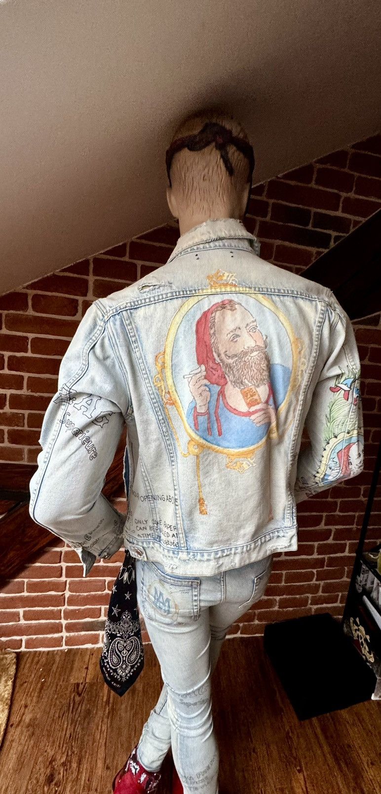 Amiri Amiri Zig Zag denim jacket Size US L / EU 52-54 / 3 - 11 Thumbnail