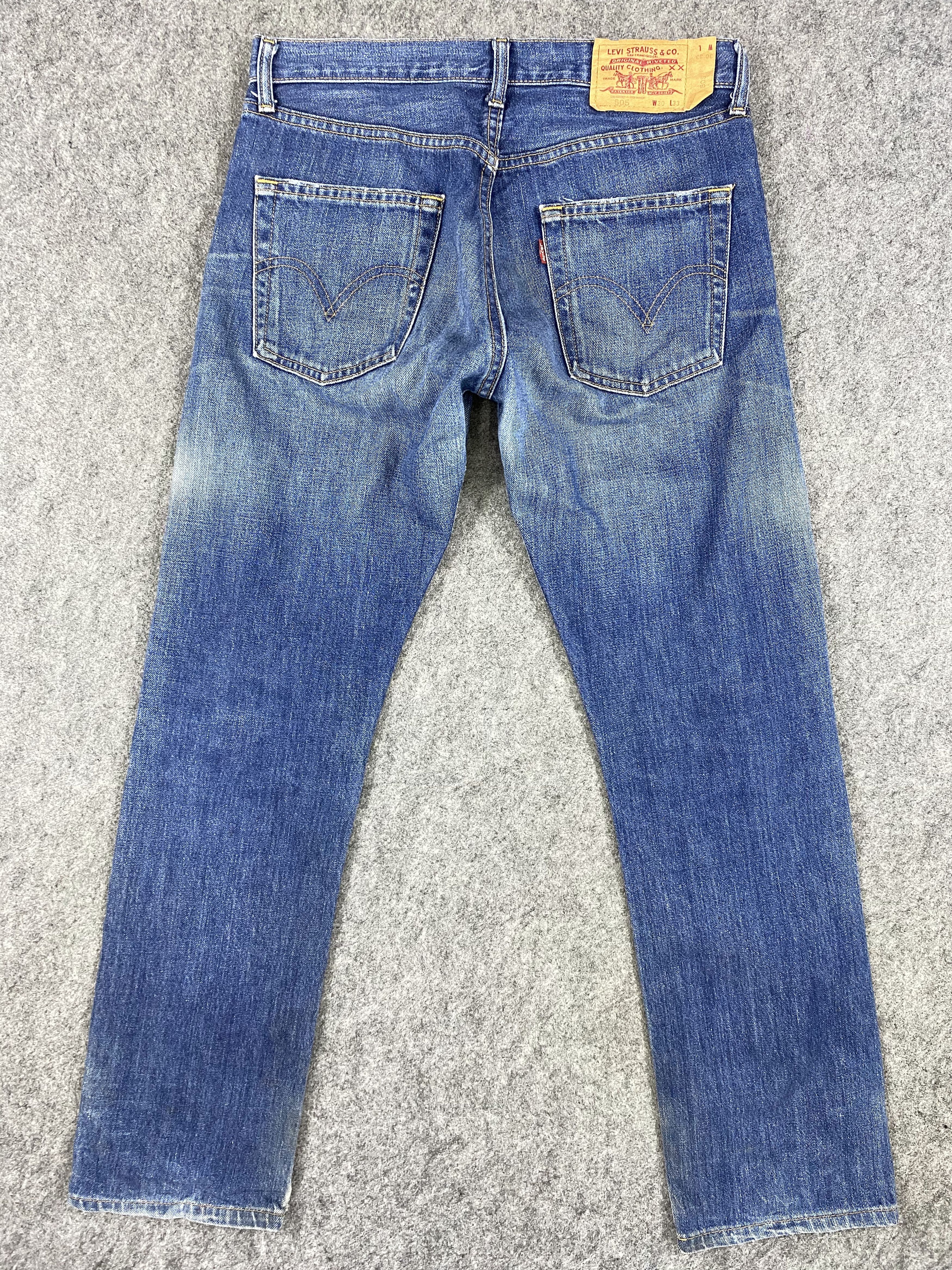 Levi's Blue Distressed Vintage Levi's 505 32x30.5 Denim -JN1215 Size US 32 / EU 48 - 2 Thumbnail
