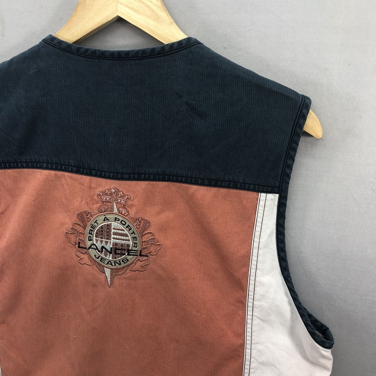 Lancel Vintage 90’s Lancel Colour Block Vest Size US M / EU 48-50 / 2 - 15 Thumbnail