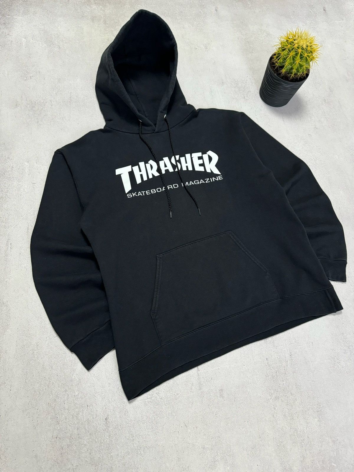 Thrasher Vintage Thrasher Hoodie Baggy Black Y2K 90s Size US S / EU 44-46 / 1 - 2 Thumbnail