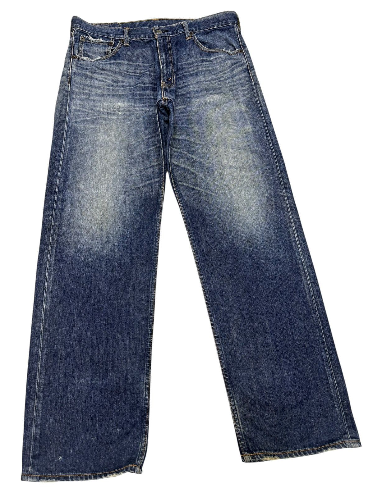 Kapital 💥BAGGY💥VTG LEVIS 703 BAGGY JEANS DISTRESSED DENIM LOOSE FIT Size US 36 / EU 52 - 3 Thumbnail